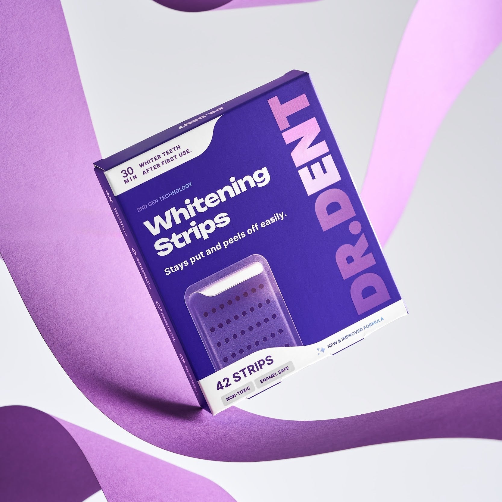 Dr. Dent Purple Teeth Whitening Strips – Fast Results, Zero Sensitivity