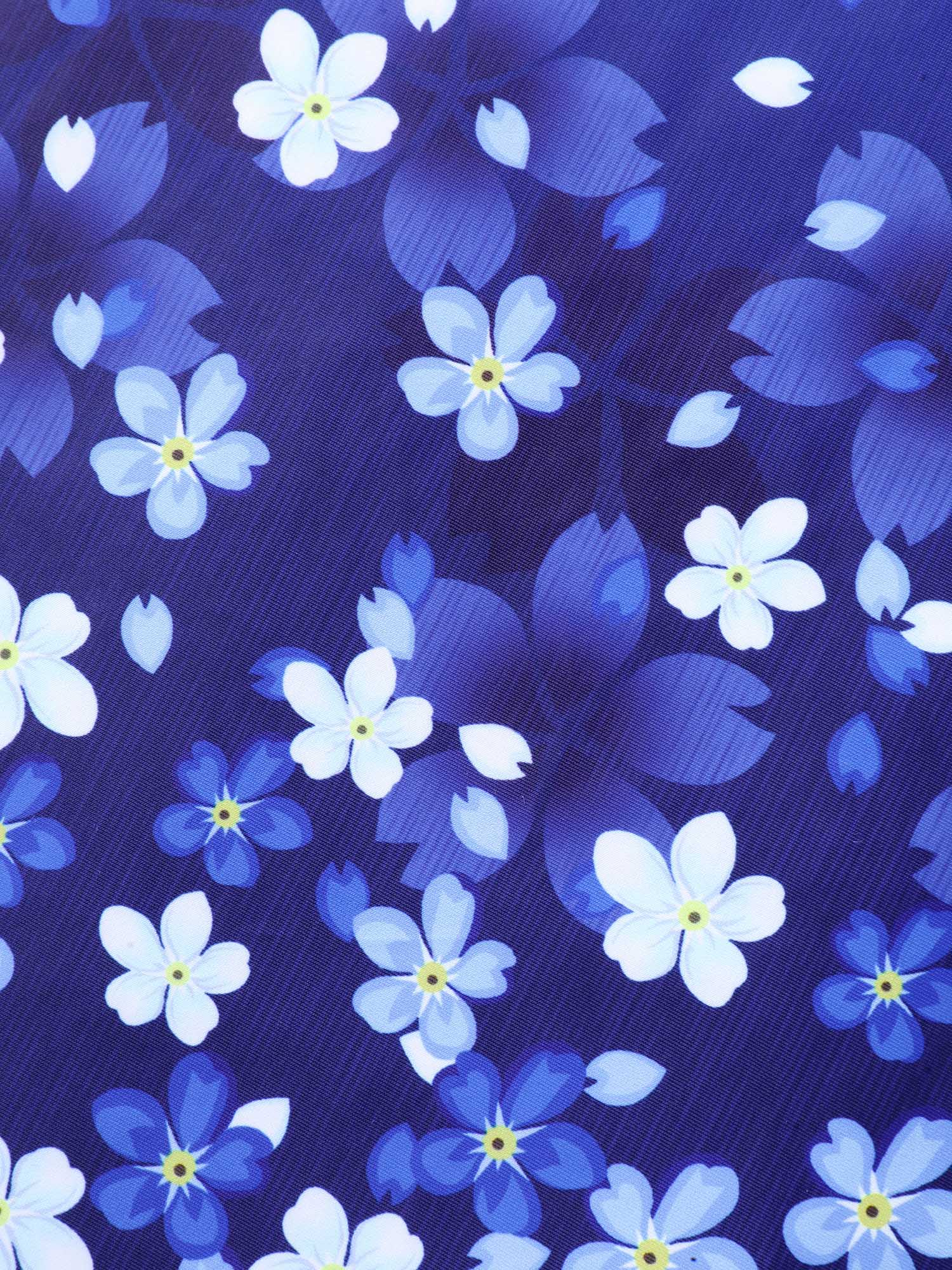 Floral Print Twist Front Ombre Swim Dress