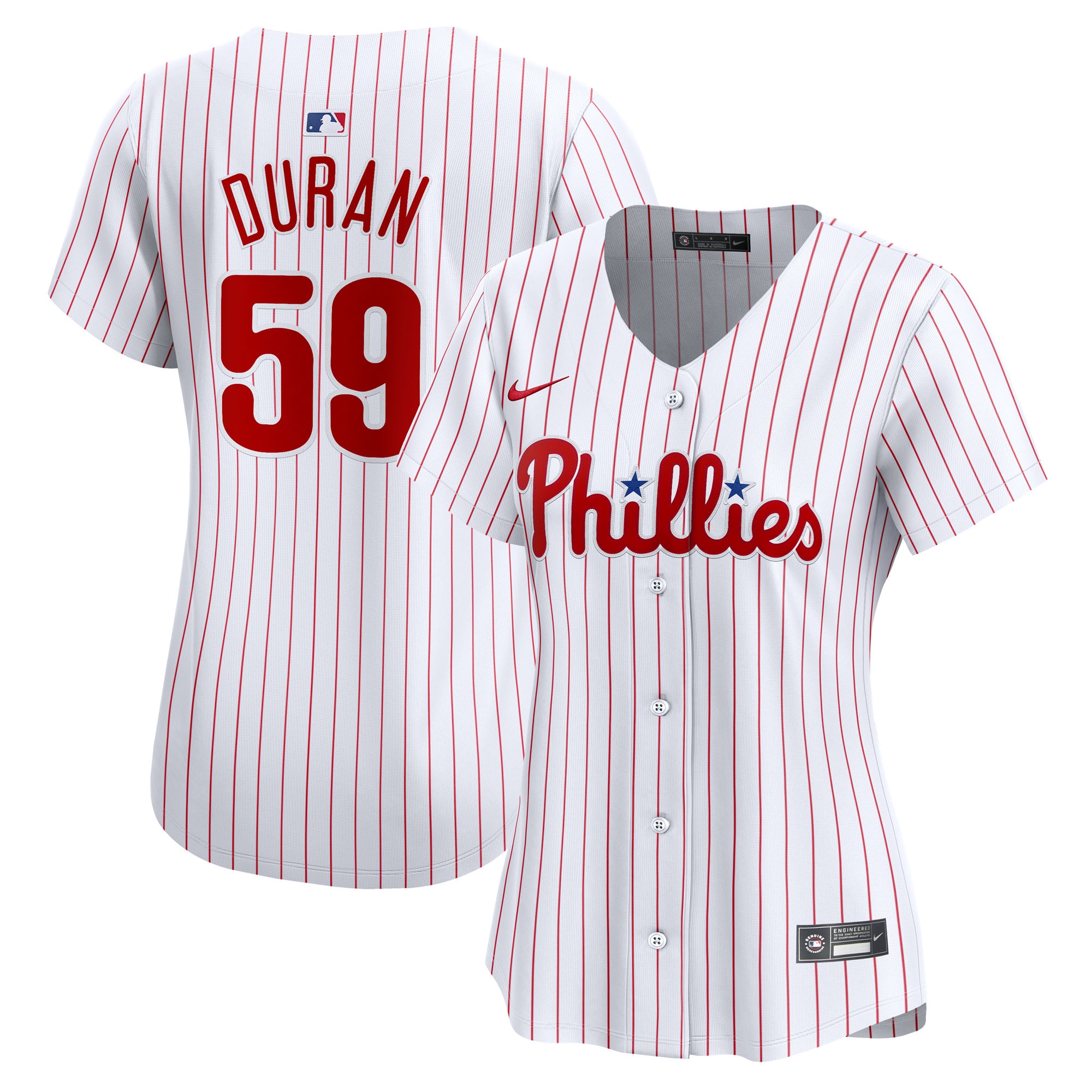 Women's Philadelphia Phillies Jhoan Duran Nike White Home Limited Player Jersey