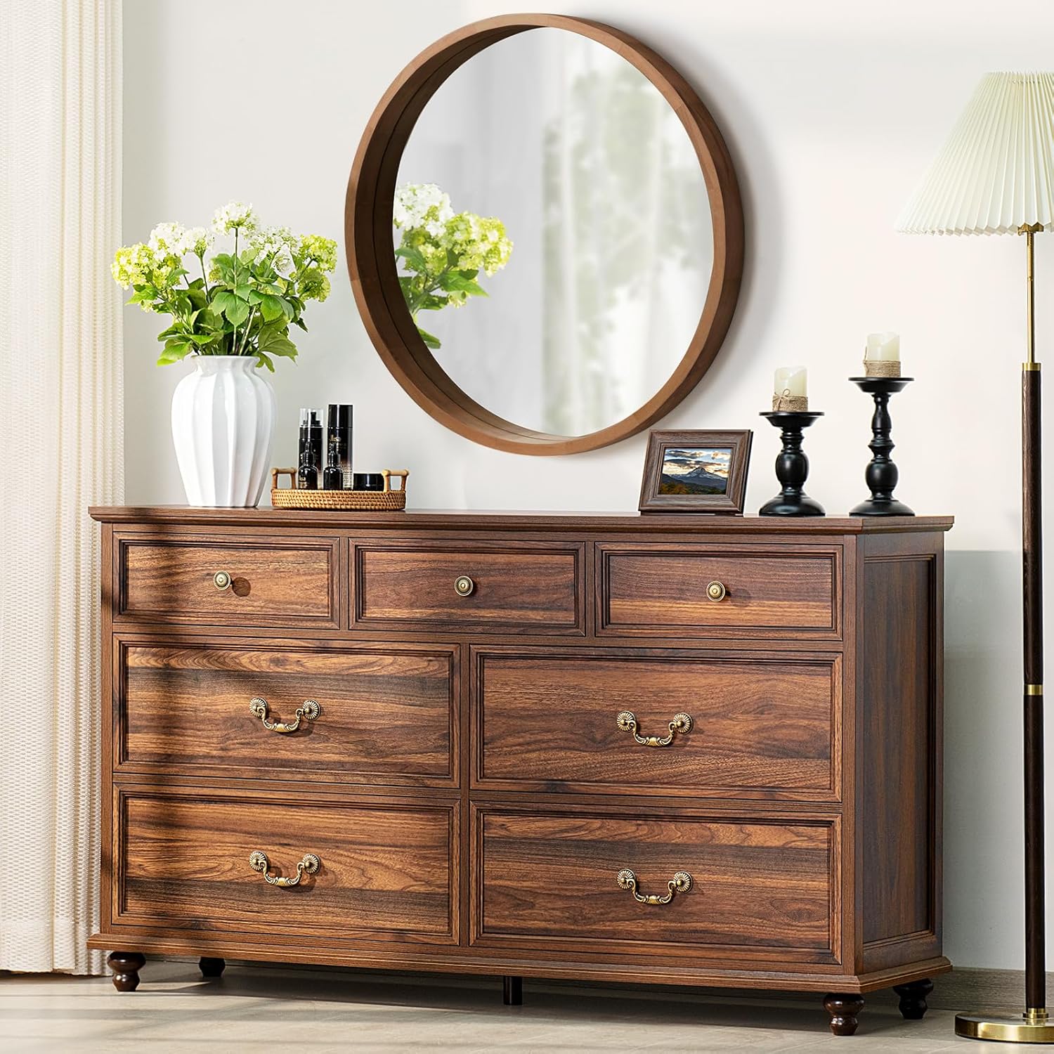 Farmhouse Nightstand with Charging Station, 24