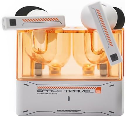 Moondrop Space Travel 2 HiFi Noise-Canceling TWS Wireless Earphone Bluetooth 6.0 ANC Low-Latency Game Mode SBC/AAC (Black)