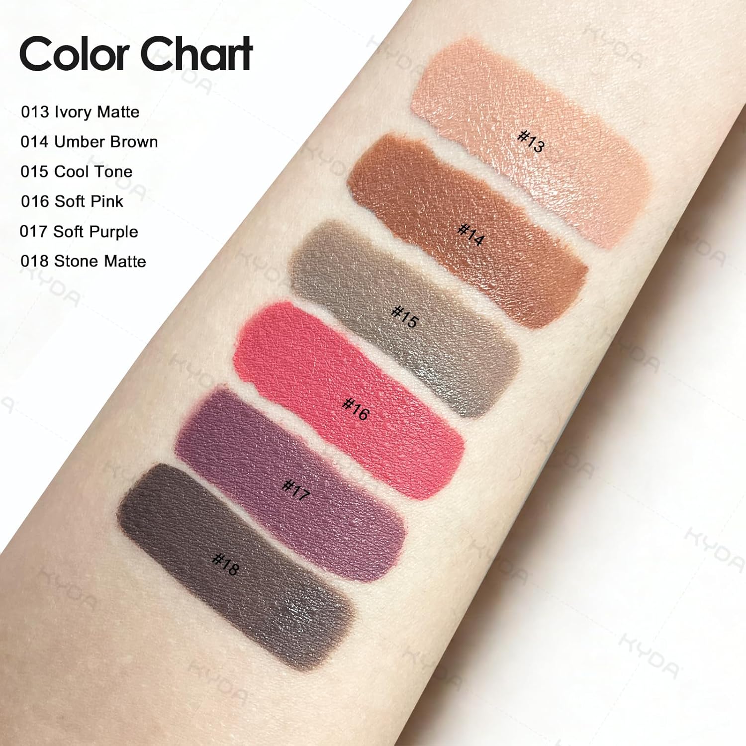 KYDA Liquid Matte Eyeshadow, Soft Matte Purple Eyeshadow, Long-wearing Crease-Resistant Velvet Eyes Tint, Smooth Cream-to-Powder Texture, Multiuse Makeup for Eyes, Cheeks and Lips