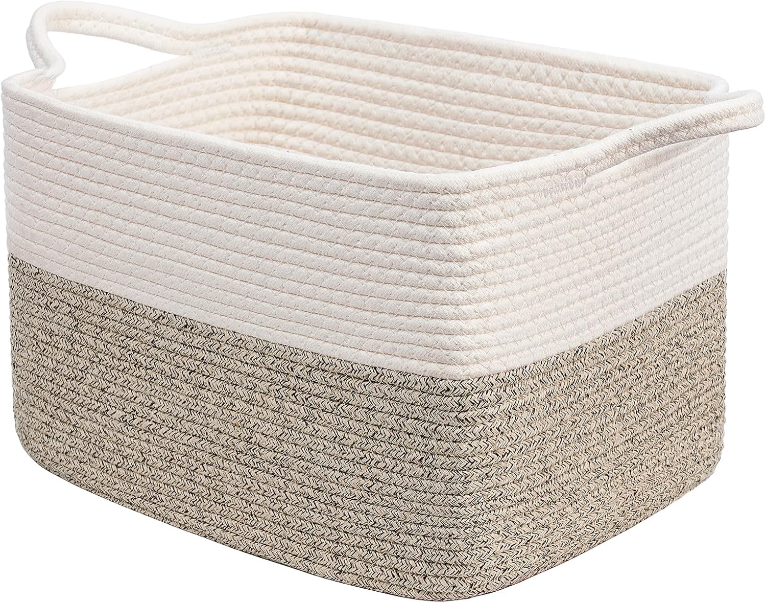 Goodpick Cube Storage Bins - Towel, Book, Cloth, Shoes, Closet Shelf Woven Baskets for Office, Baby Laundry, Toys, 13''x10''x9''