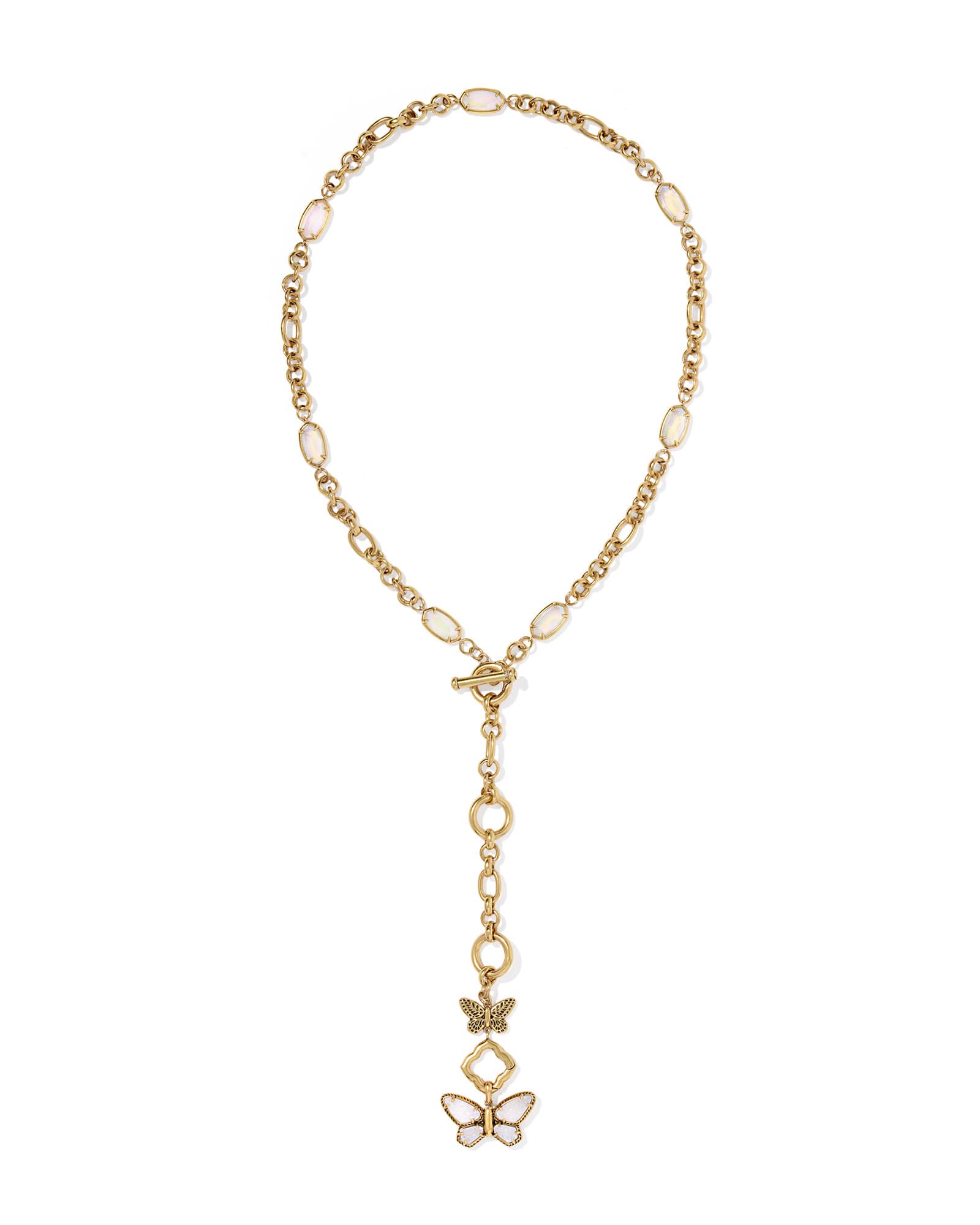 Dolly Parton x Kendra Scott Butterfly Vintage Silver Convertible Y Necklace