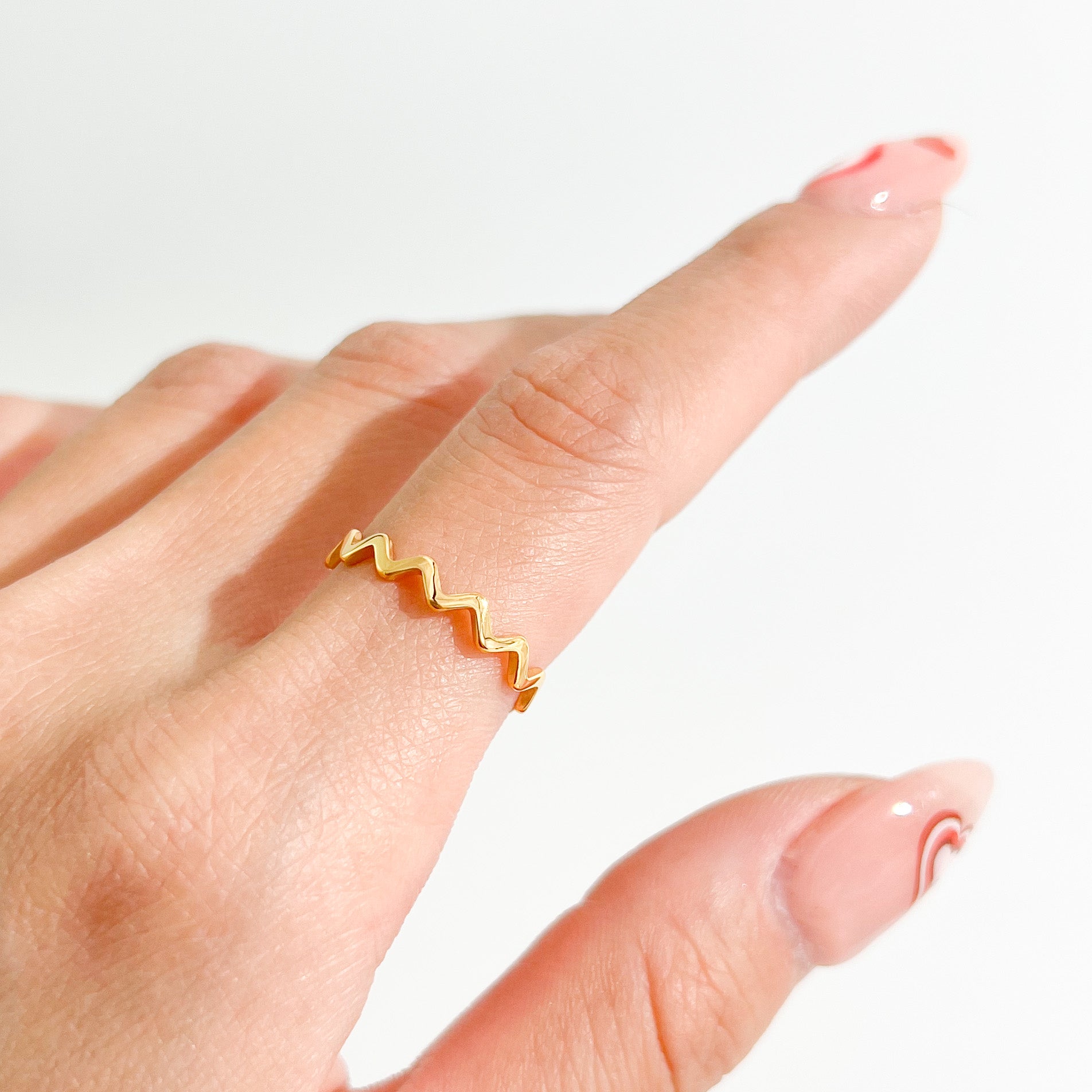 Making Waves Gold Ring