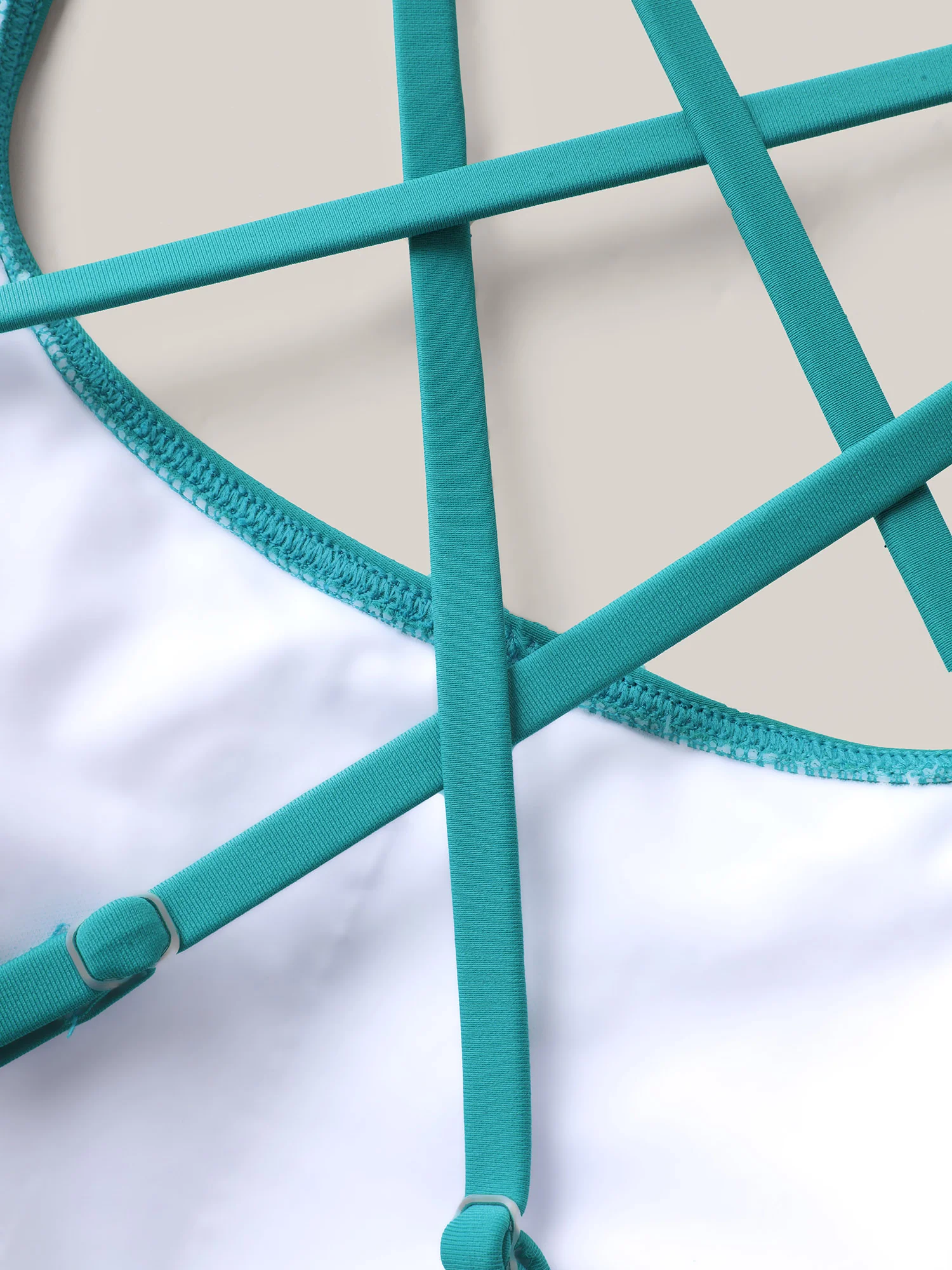 Anti-Float Ties Crossstraps Backs Swim Dress