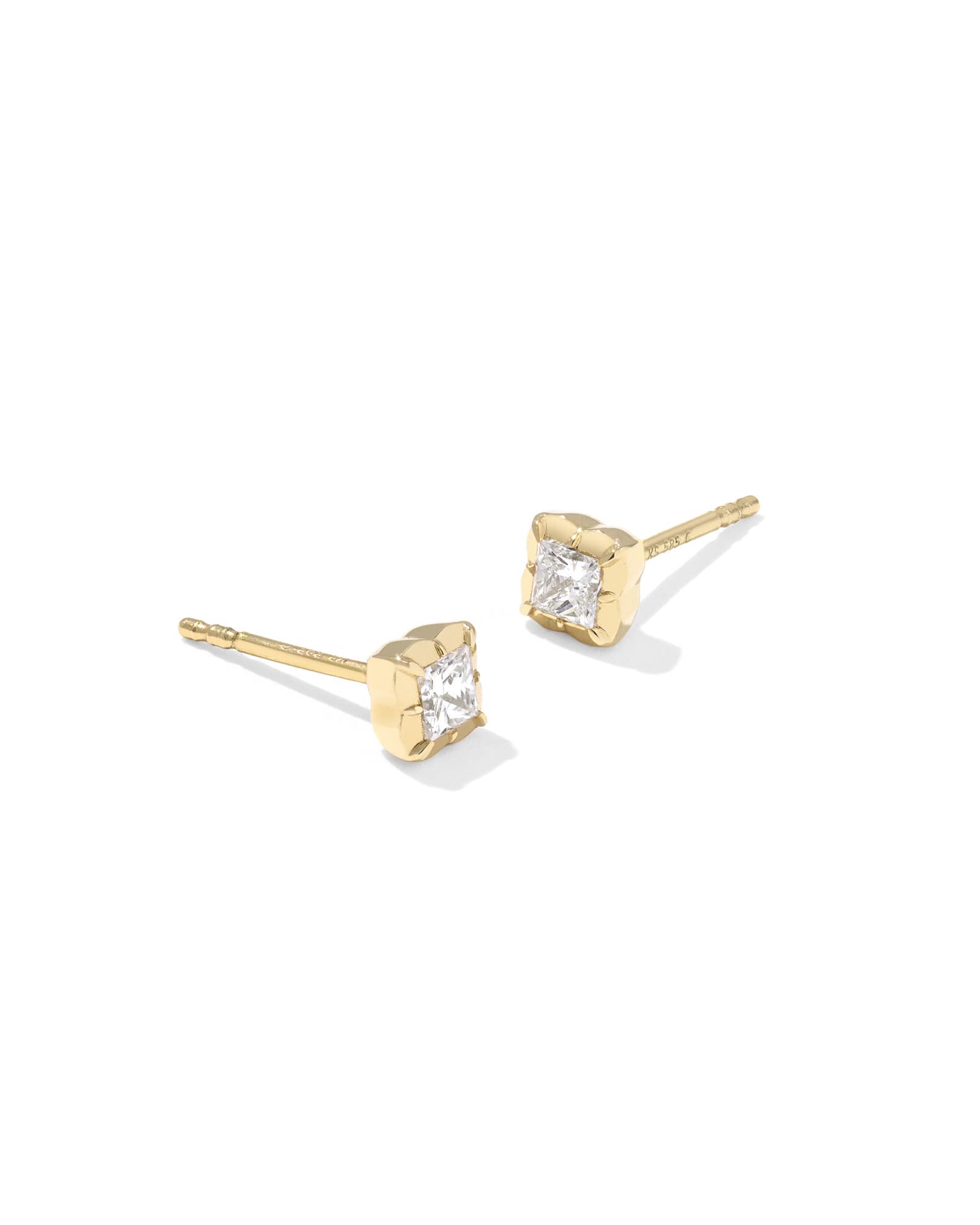 0.27 ct Lab Grown White Diamond Dira 14k Yellow Gold Studs