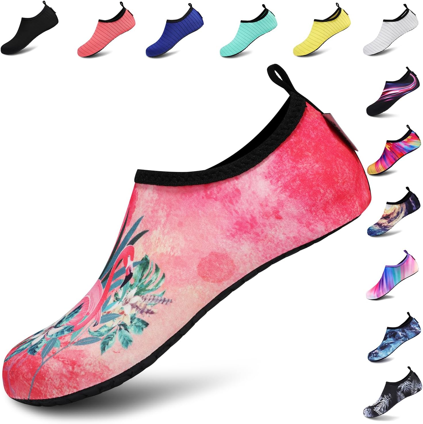 VIFUUR Water Sports Shoes Barefoot Quick-Dry Aqua Yoga Socks Slip-on for Men Women