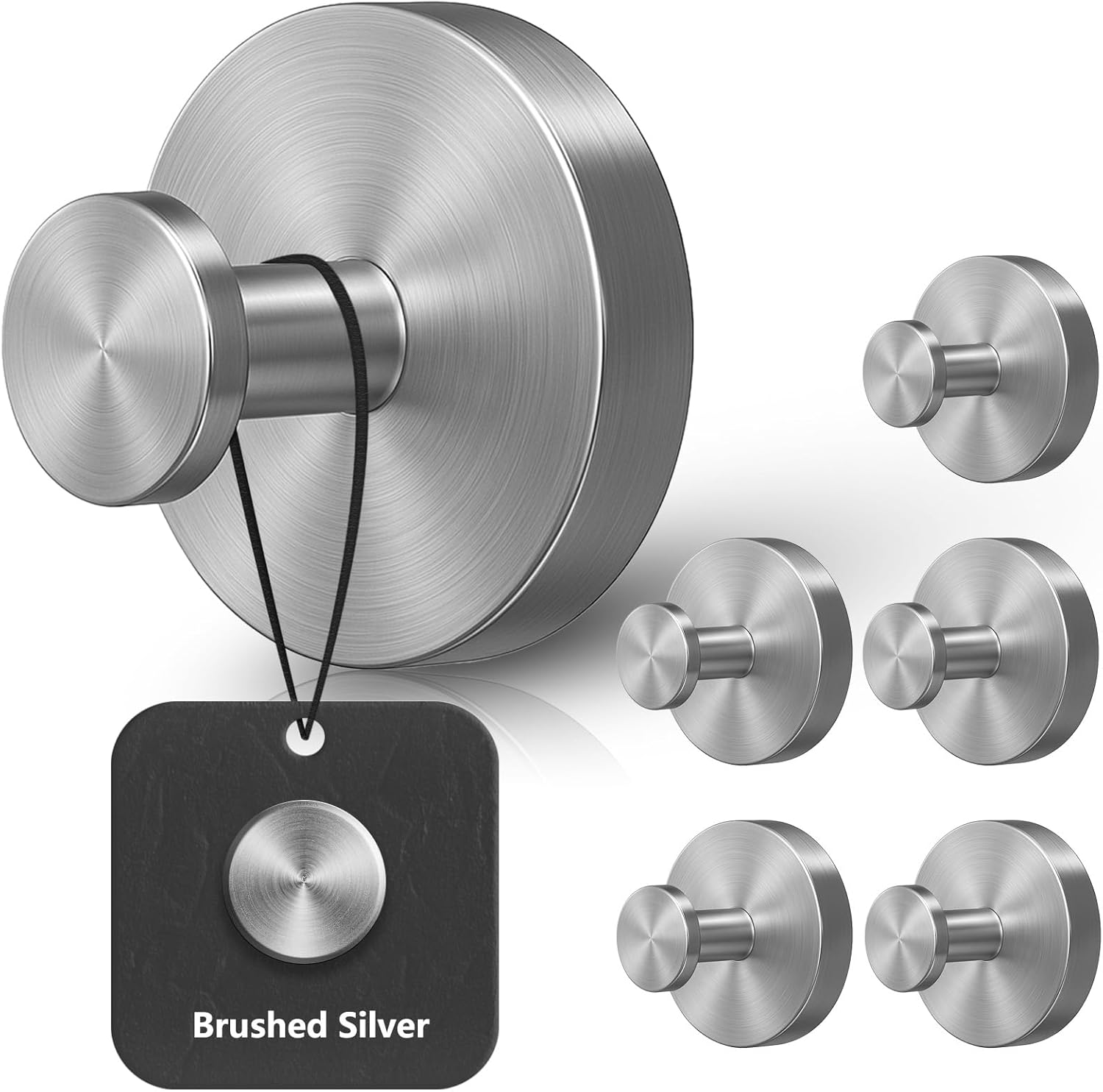 Shower Hooks for Inside Shower,Suction Cup Hooks for Glass Window,Removable Towel Hooks for Bathrooms,4 Packs(Silver)