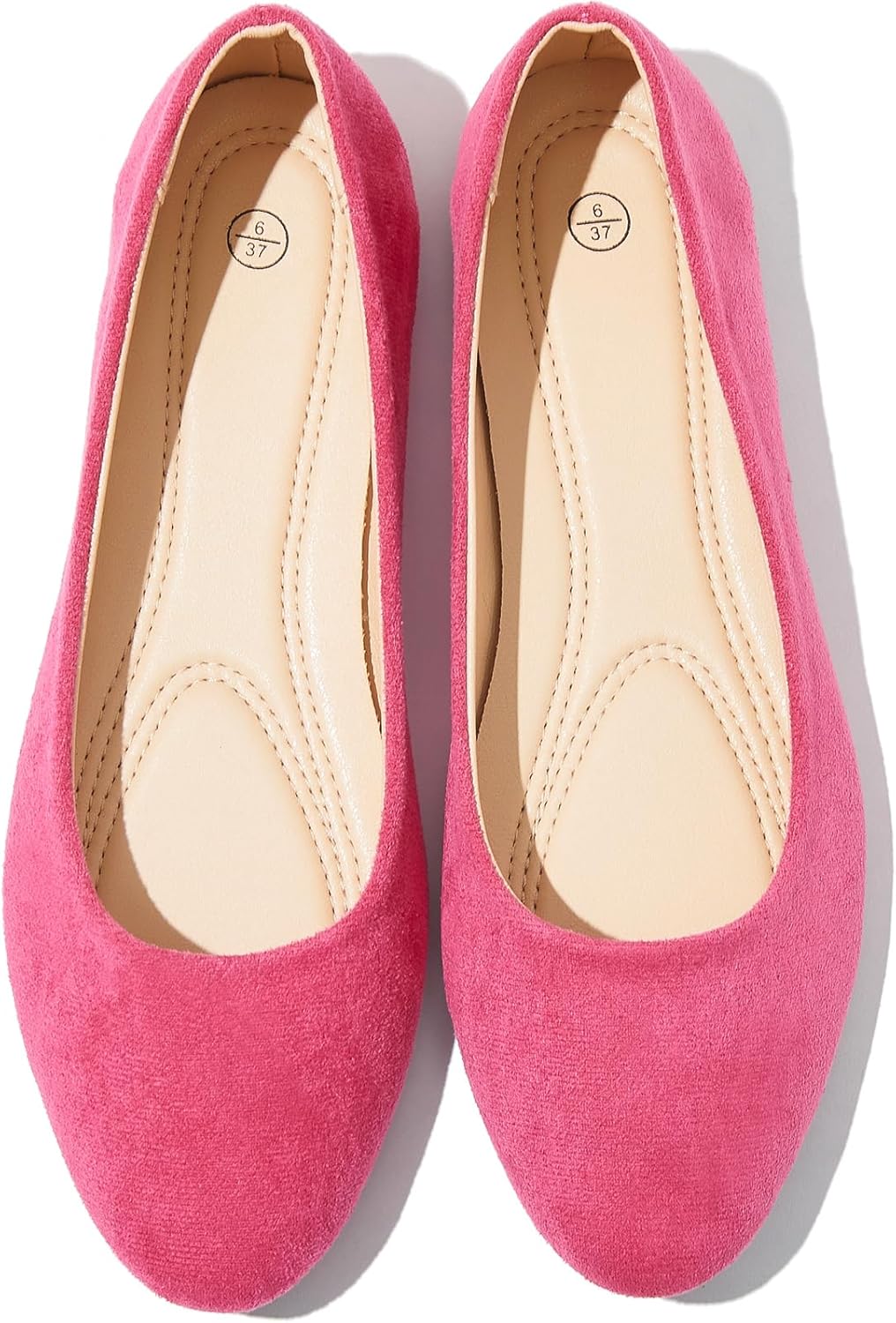 Shupua Flats for Women Round Toe Flat Shoes Dressy Black Ballet Flats Comfortable Womens Dress Shoes Ballerina Flats for Work