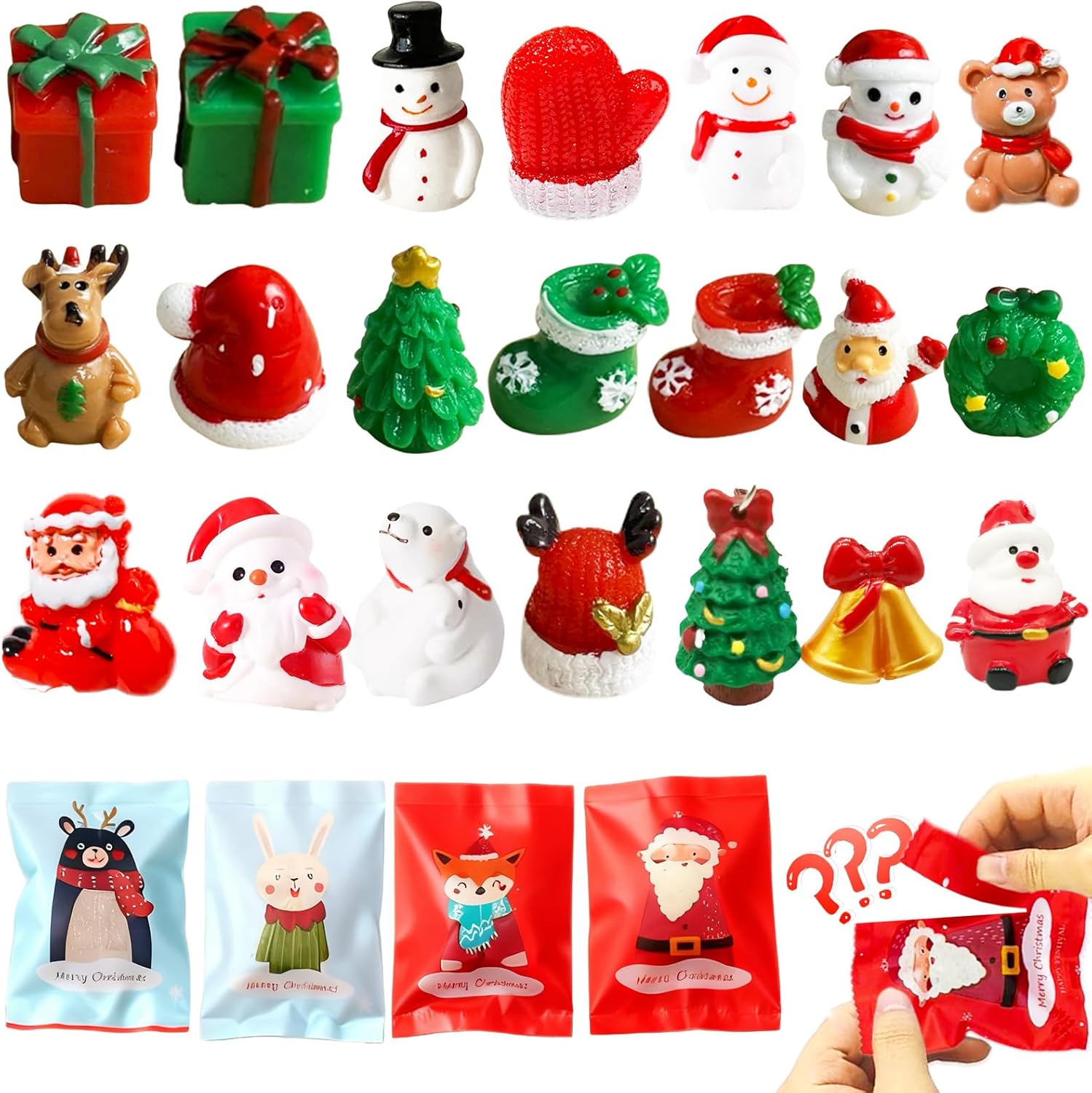 24-Pack Mini Stuffed Animals Blind Bags: Bulk Small Stuffed Animals for Kids, Cute Plush Keychains, Party Favors for Kids, Classroom Prizes, Claw Machine Toys, Birthday Gifts