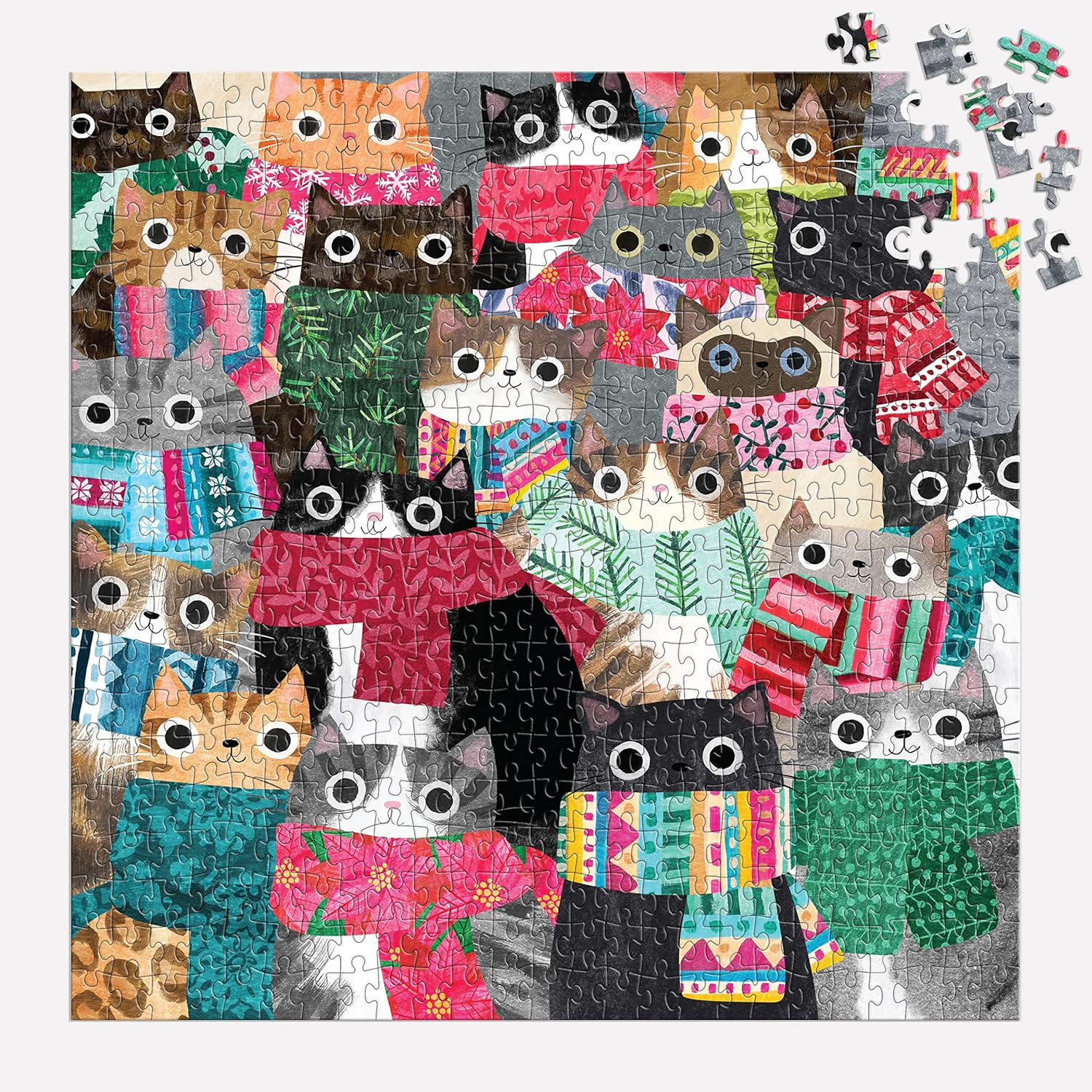 Wintry Cats 500 Piece Puzzle from Galison - 20