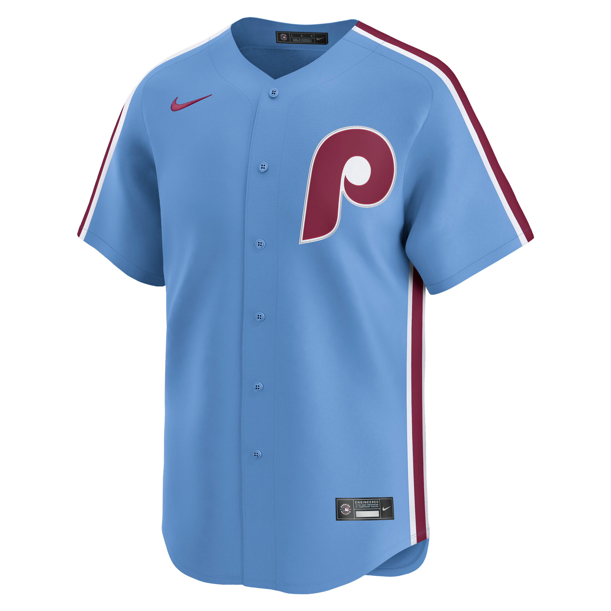 Men's Philadelphia Phillies Nike Light Blue Alternate Limited Jersey