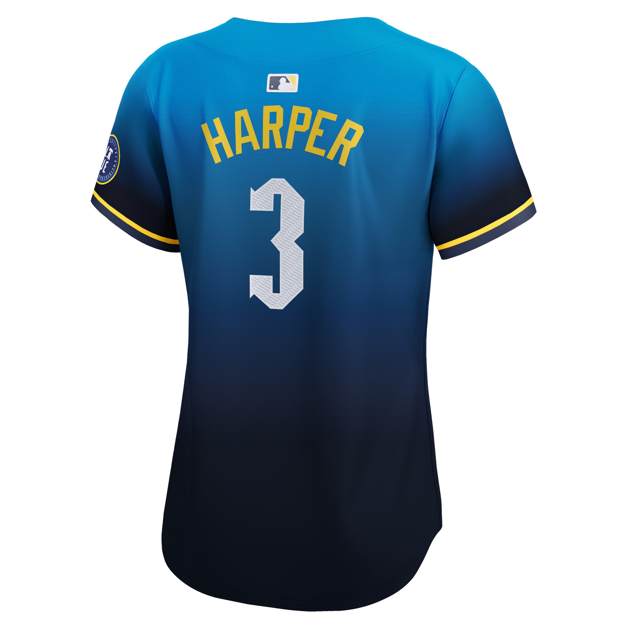 Women's Philadelphia Phillies Bryce Harper Nike Blue 2024 City Connect Limited Player Jersey