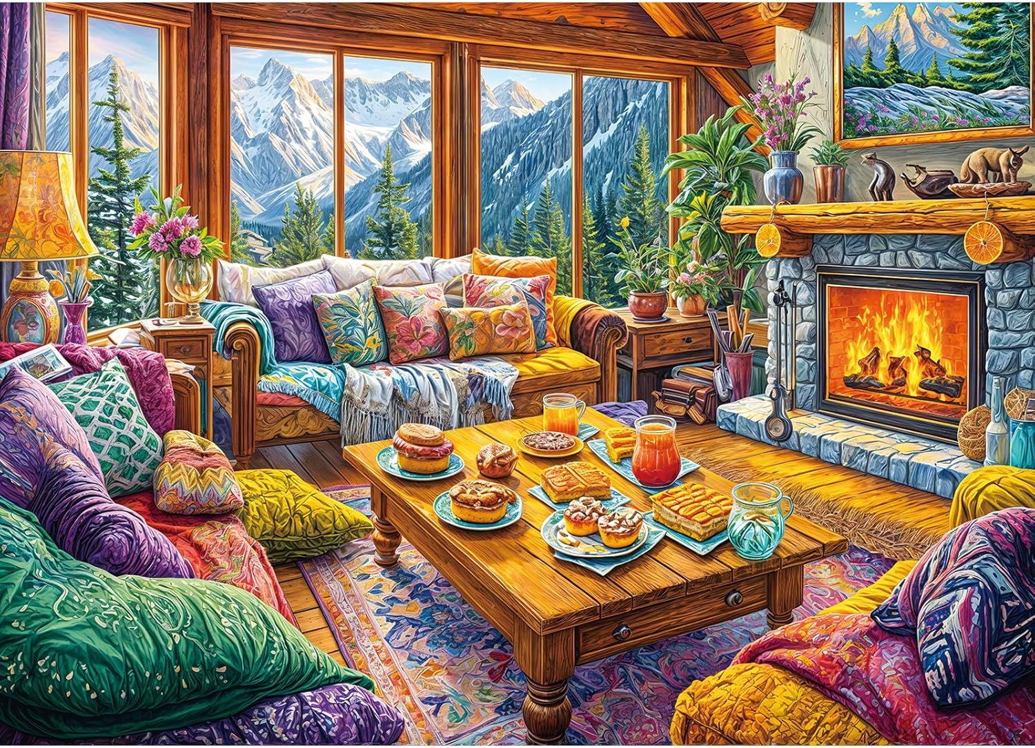 Owl Family Puzzles for Adults 1000 Pieces, Jigsaw Puzzles for Adults 1000 Piece, Challenging Game Toys, Impossible Puzzle, Family Decoration Puzzle