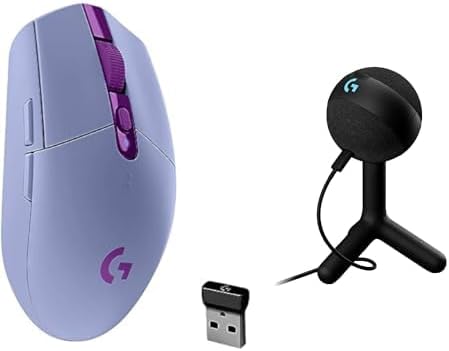 Logitech G305 Lightspeed Wireless Gaming Mouse, Hero 12K Sensor, 12,000 DPI, Lightweight, 6 Programmable Buttons, 250h Battery Life, On-Board Memory, PC/Mac - Black