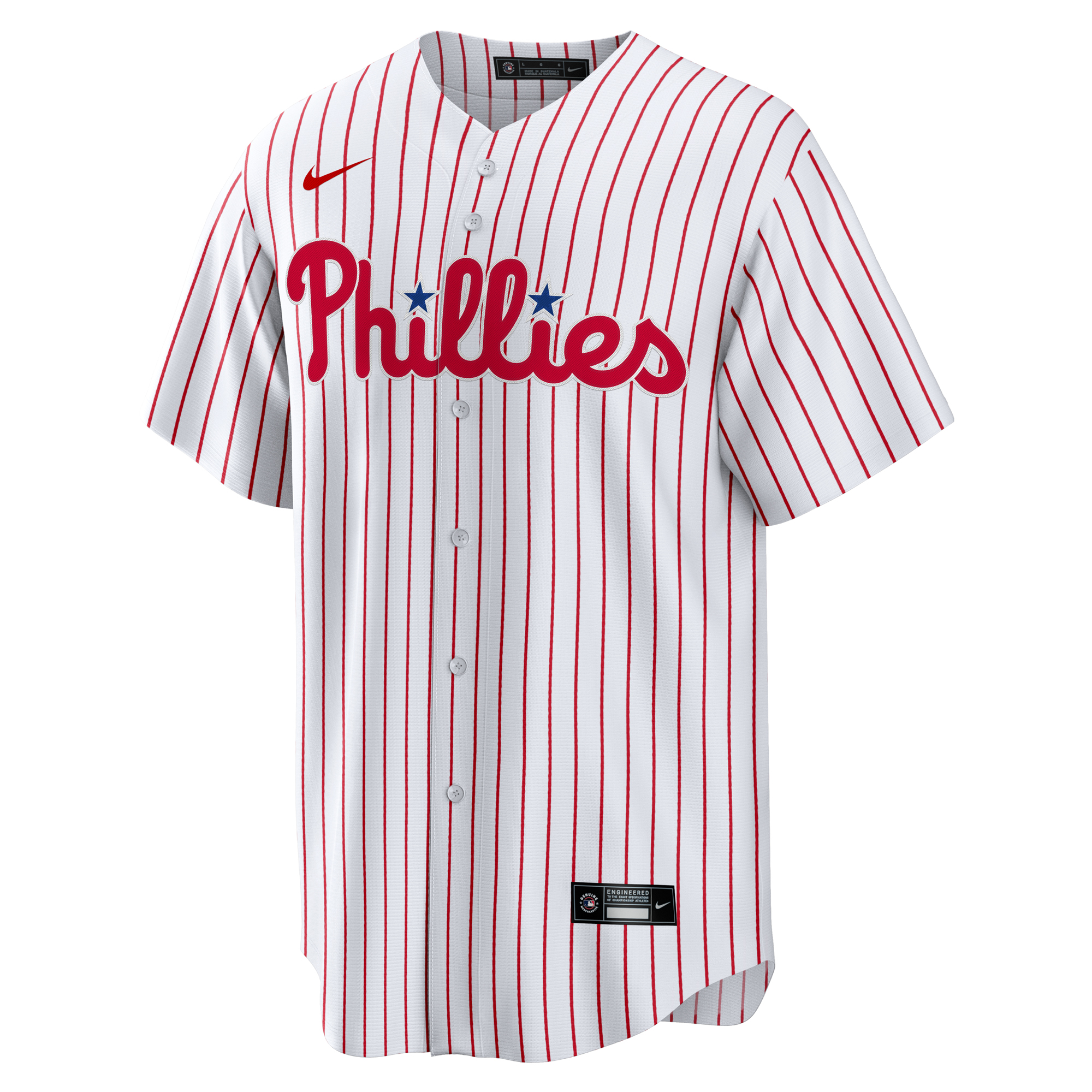 Men's Philadelphia Phillies Nike White #1 Dad Home Replica Jersey