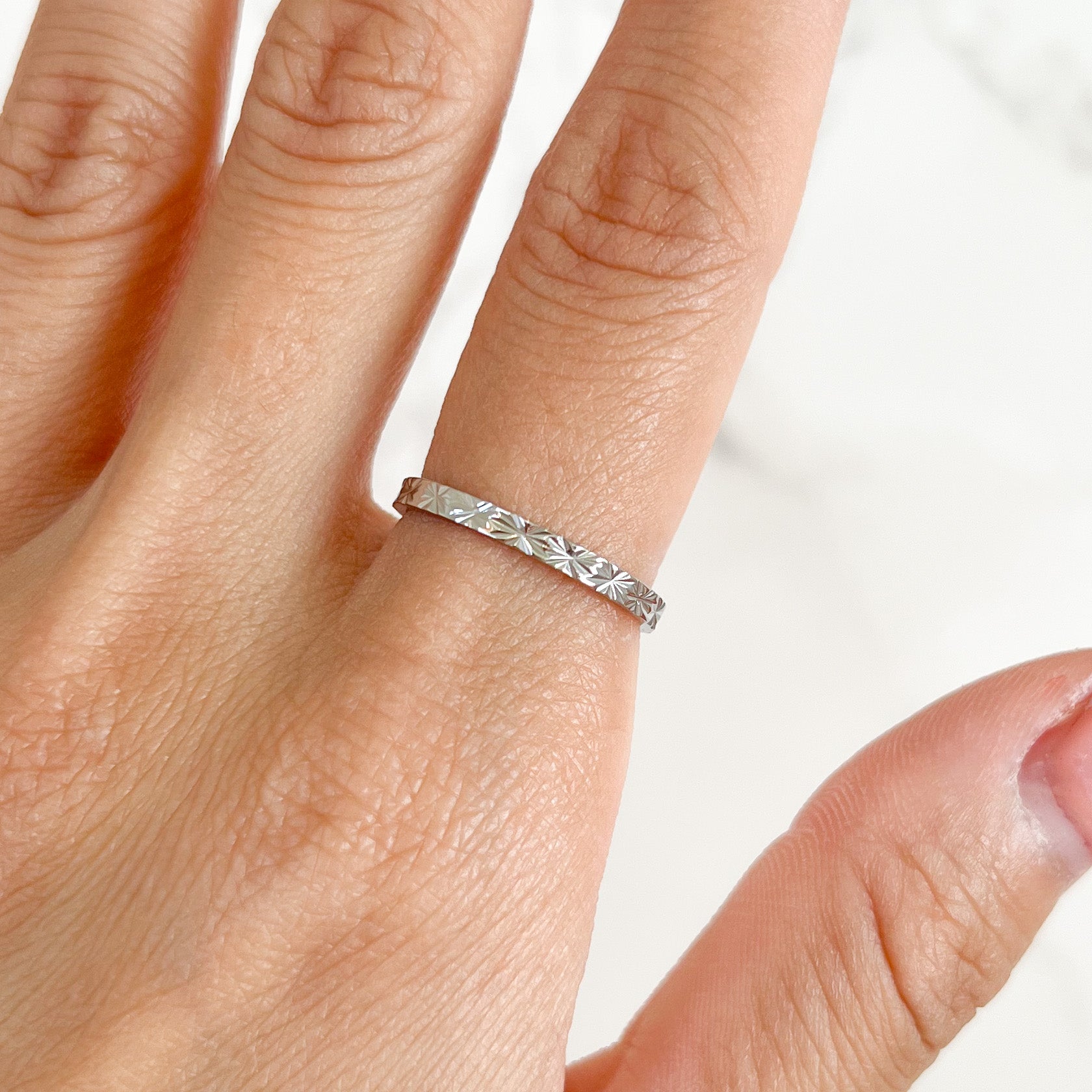 Sunburst Band Ring