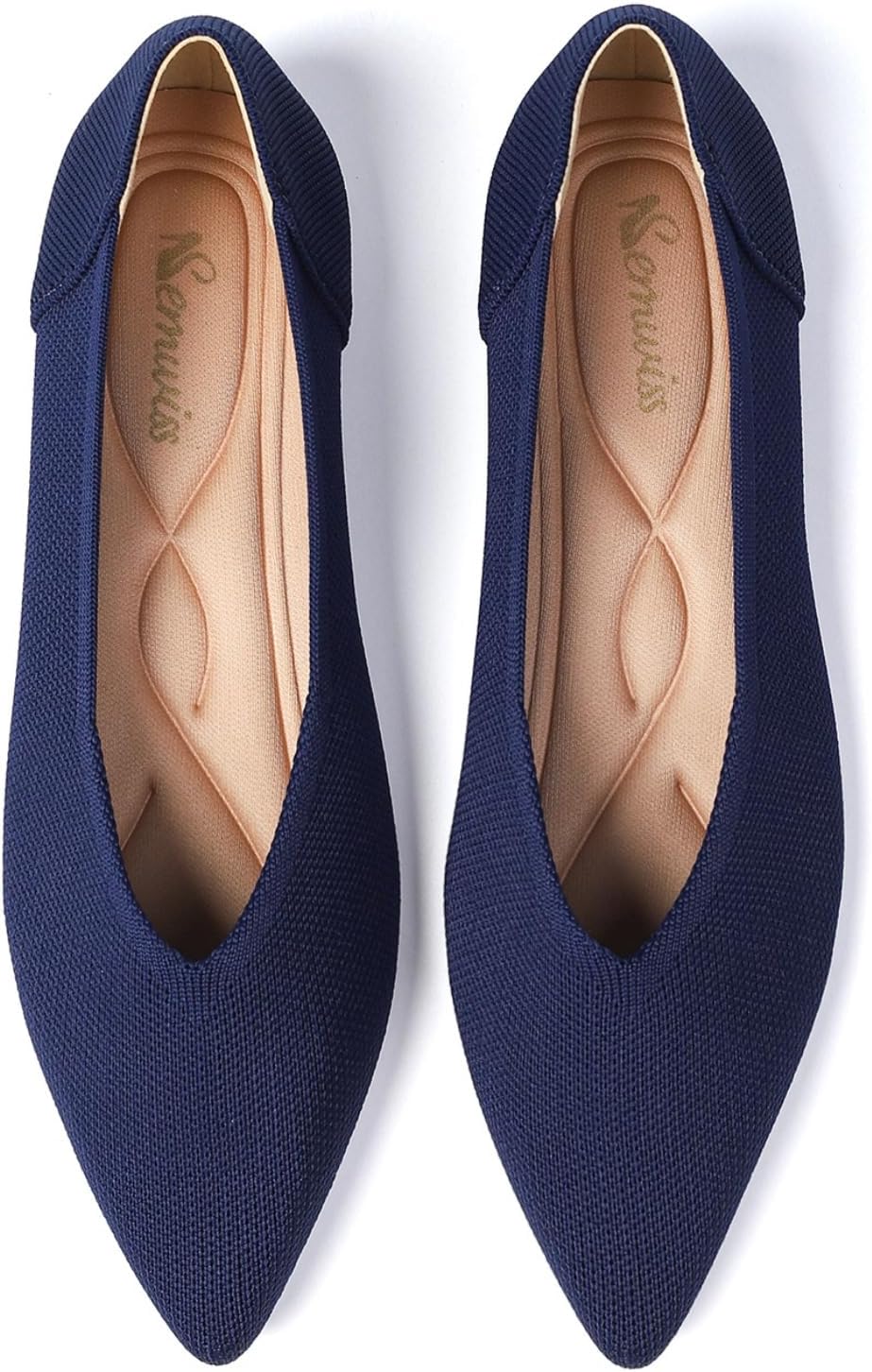 Semwiss Women's Ballet Flats Comfortable Casual Dressy Shoes,Work Flats Office Shoes Pointed Toe Leopard Flats.