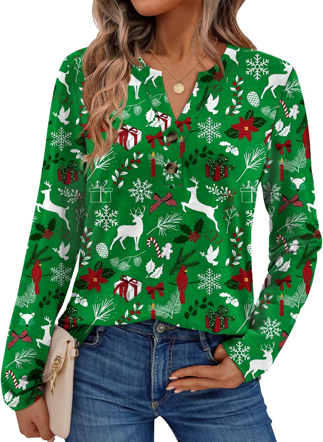 AUTOMET Women's Long Sleeve Shirts 2026 Spring Fashion Dressy Casual Tops Trendy Henley Blouses Cute Work Outfits Clothes