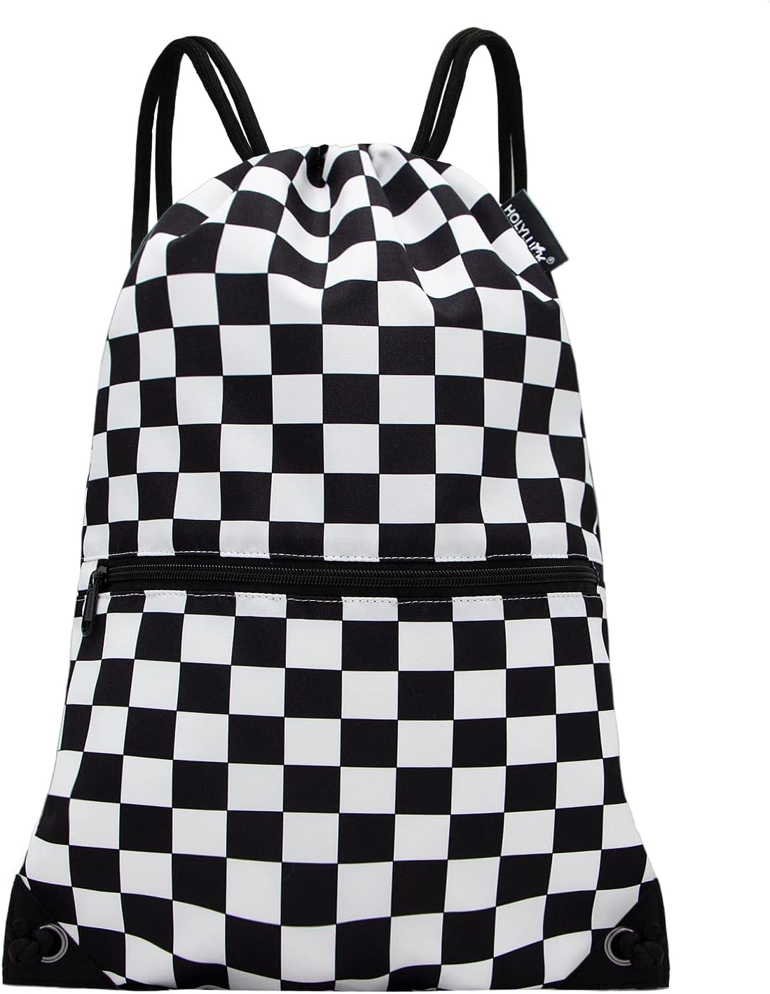 HOLYLUCK Drawstring Backpack Bag Sport Gym Sackpack