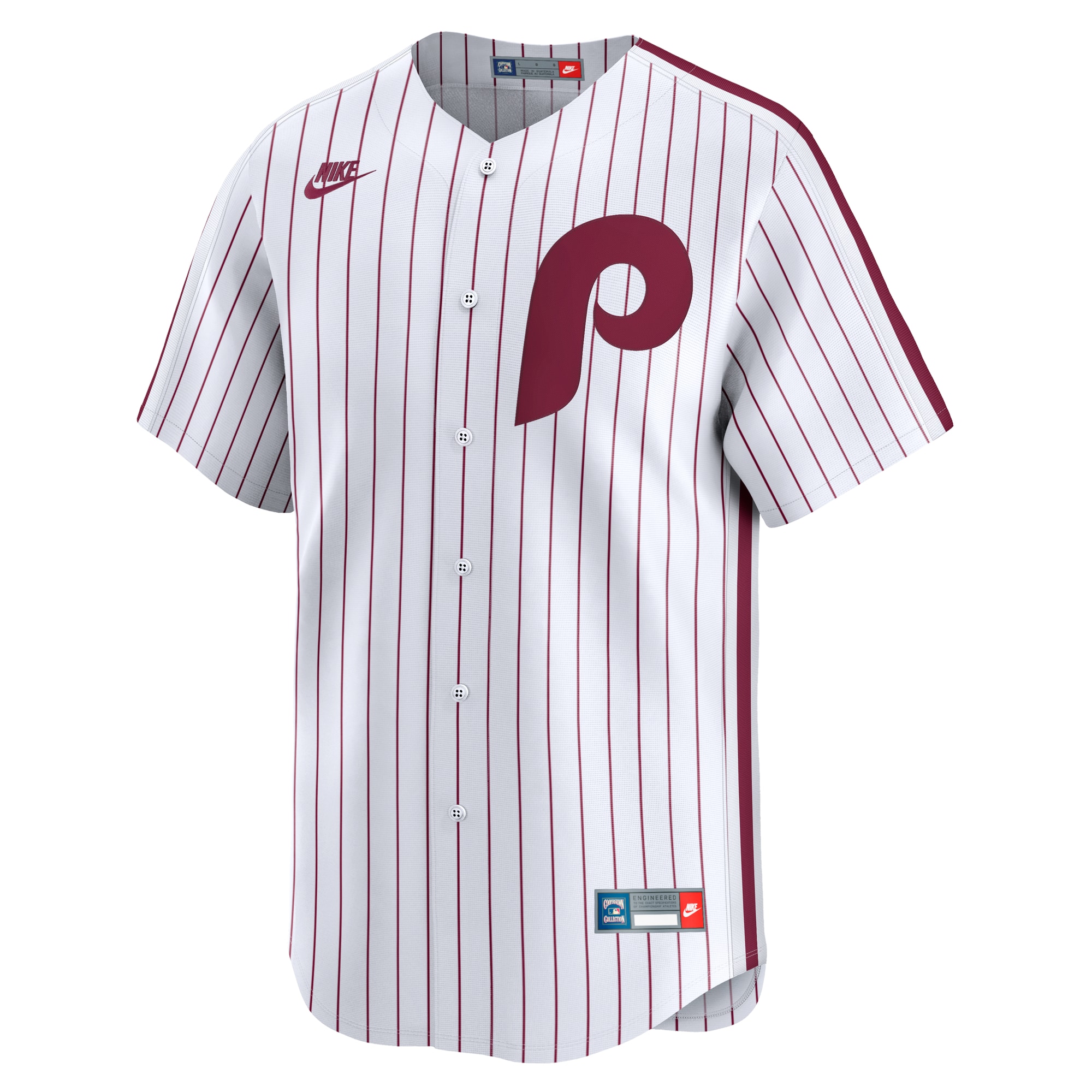 Men's Philadelphia Phillies Nike White Throwback Cooperstown Collection Limited Jersey