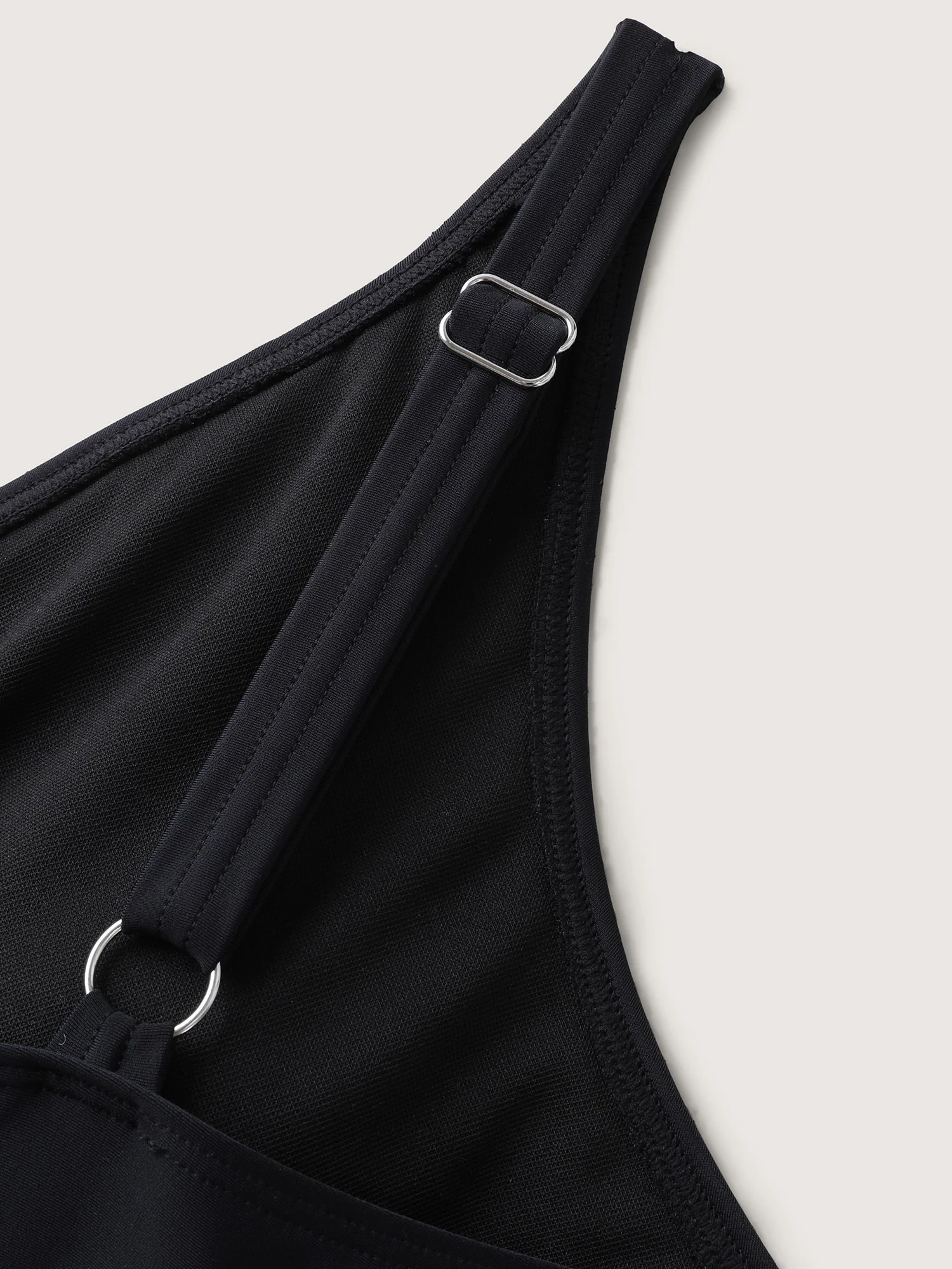 Floral Embroidered Sheer Surplice Swim Dress