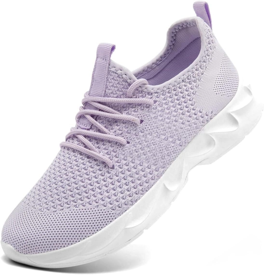 Women Running Shoes Tennis Walking Slip On Sneakers Workout Gym Athletic Jogging Lightweight Breathable Mesh Non-Slip Comfort Sole Cushioned Sports