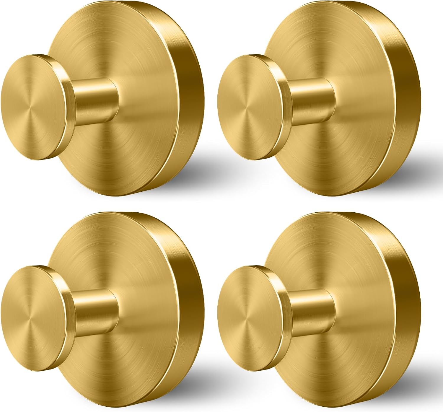 Shower Hooks for Inside Shower,Suction Cup Hooks for Glass Window,Removable Towel Hooks for Bathrooms,4 Packs(Silver)