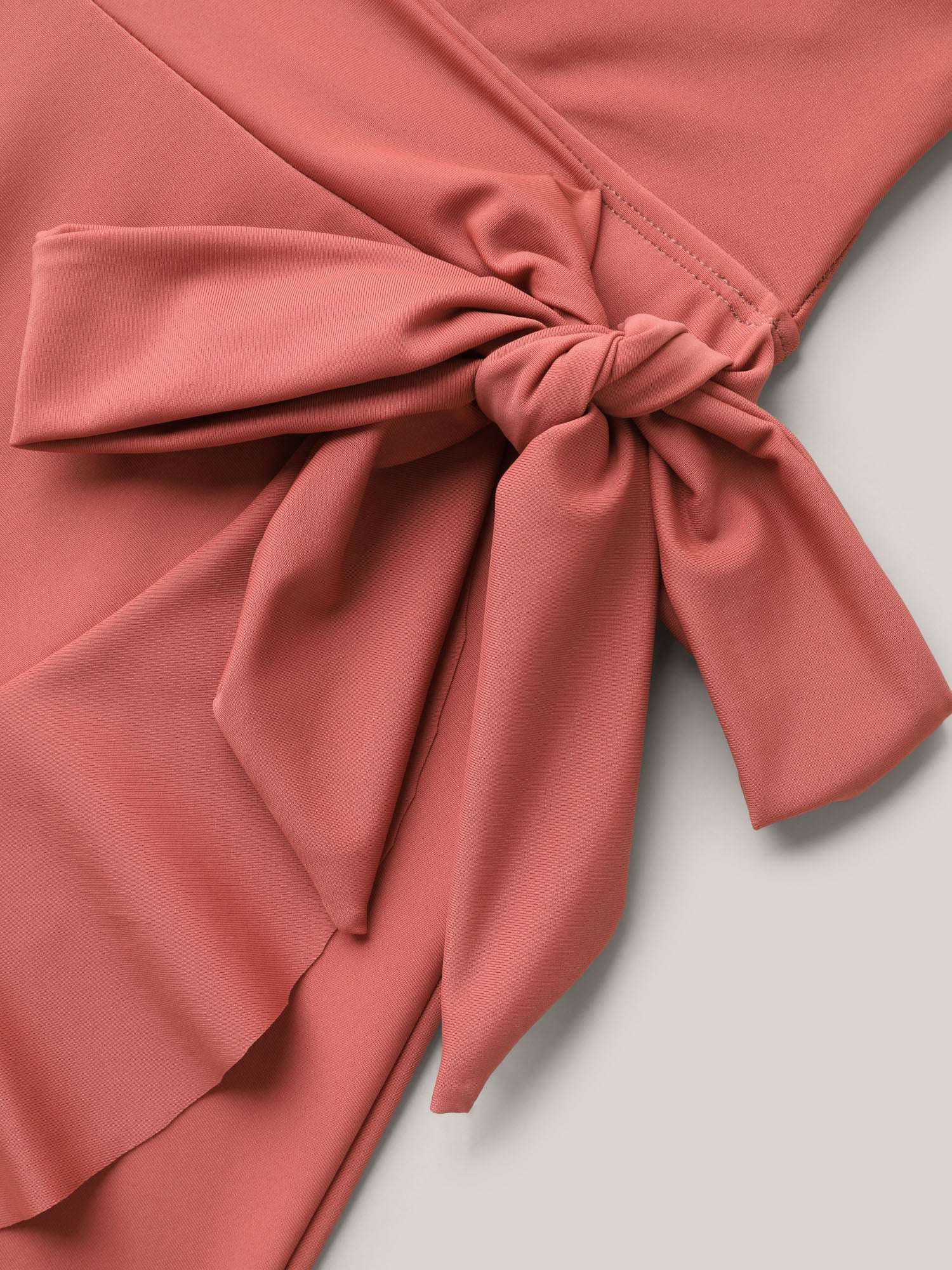 Side Tie Ruffled Tiered Swim Dress