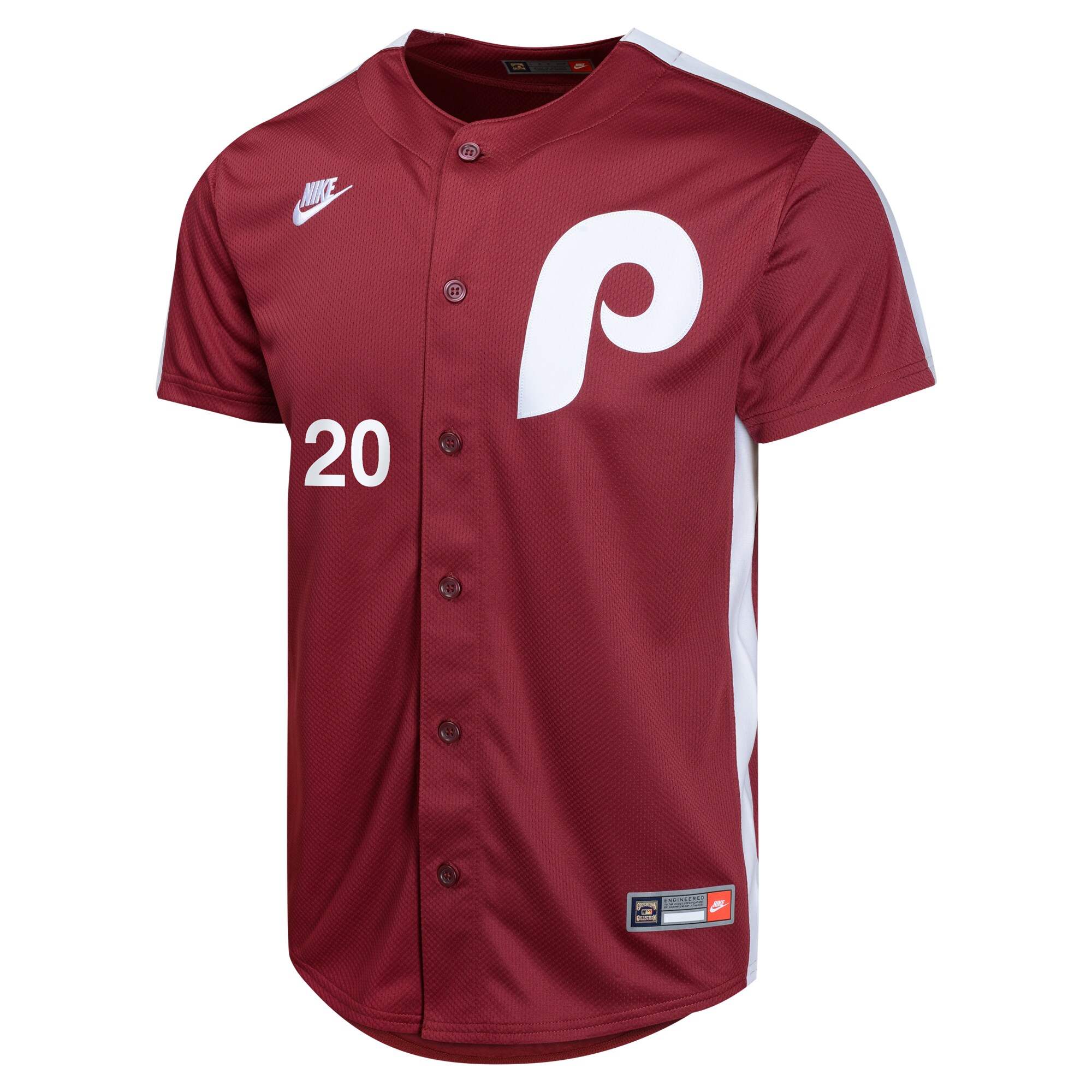 Youth Philadelphia Phillies Mike Schmidt Nike Burgundy Cooperstown Collection Limited Player Jersey