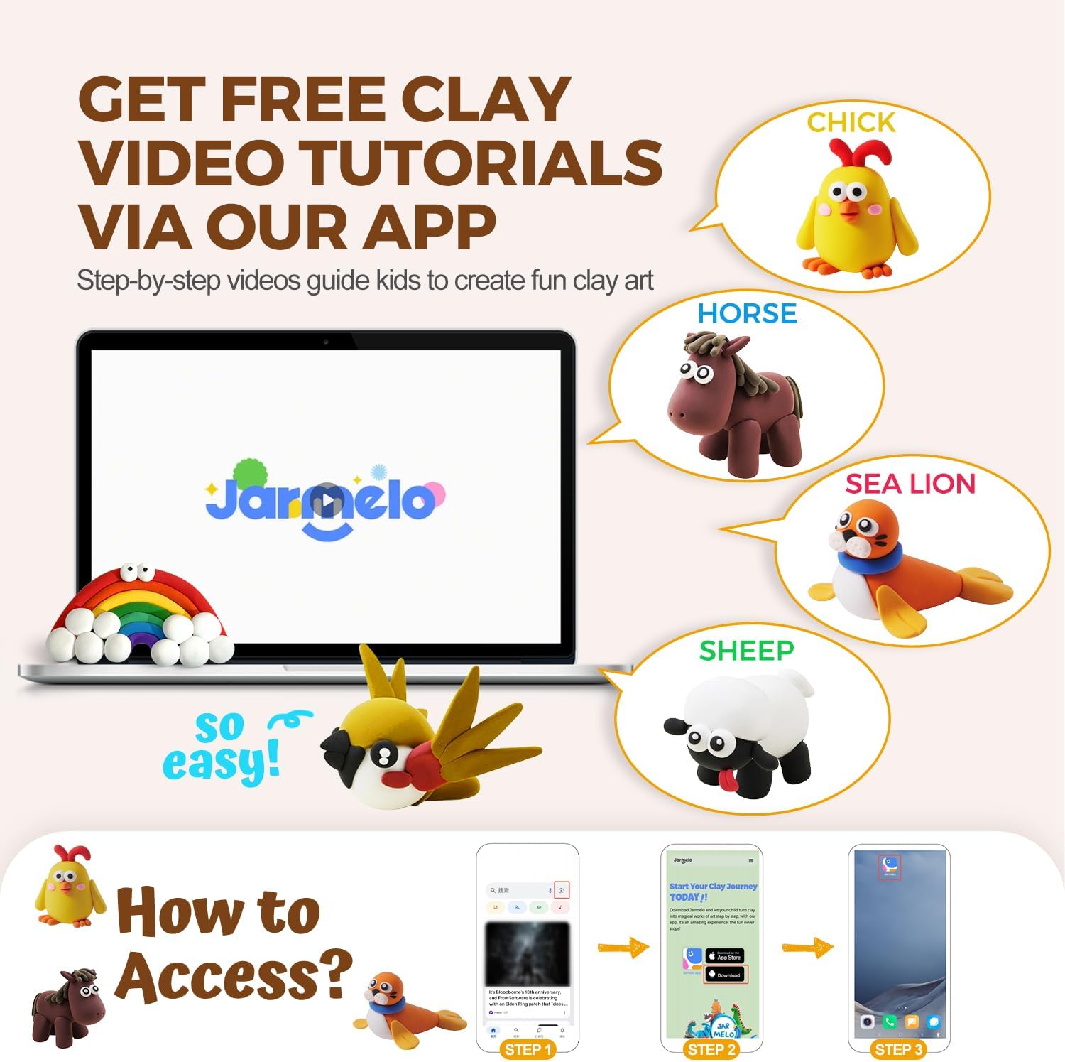 Air Dry Clay for Kids, 24 Colors Modeling Clay Kit with Storage Box & Sculpting Tools, Magic Molding Clay for Boys & Girls Crafts Gift, Age 6-12 Year Olds