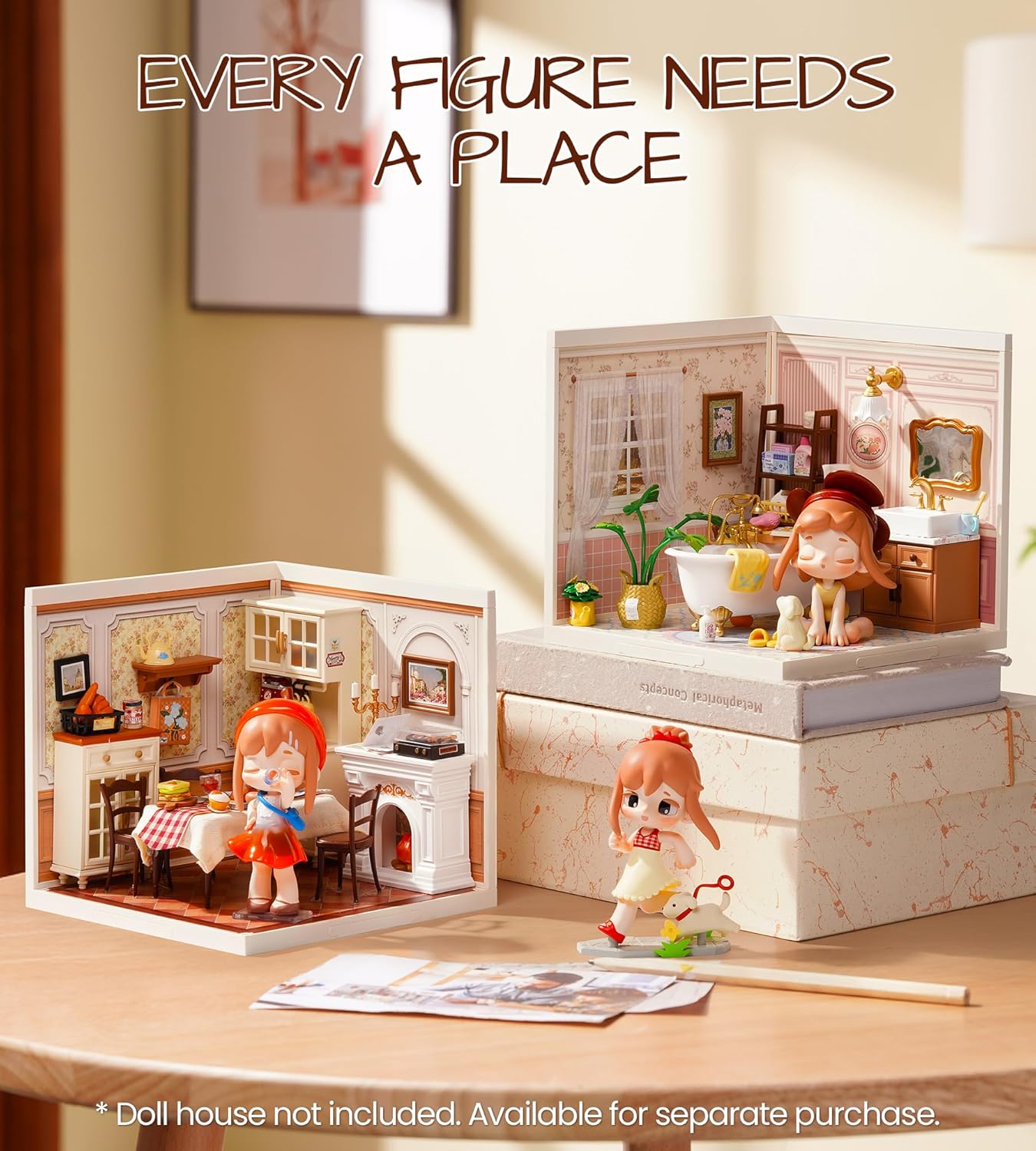 Rolife Yozco Cute Kawaii Action Figure Blind Box Collectibles, Japanese Kawaii Anime Girl Mini Dolls Figurines for Collection Desk Decor Gift for Friends