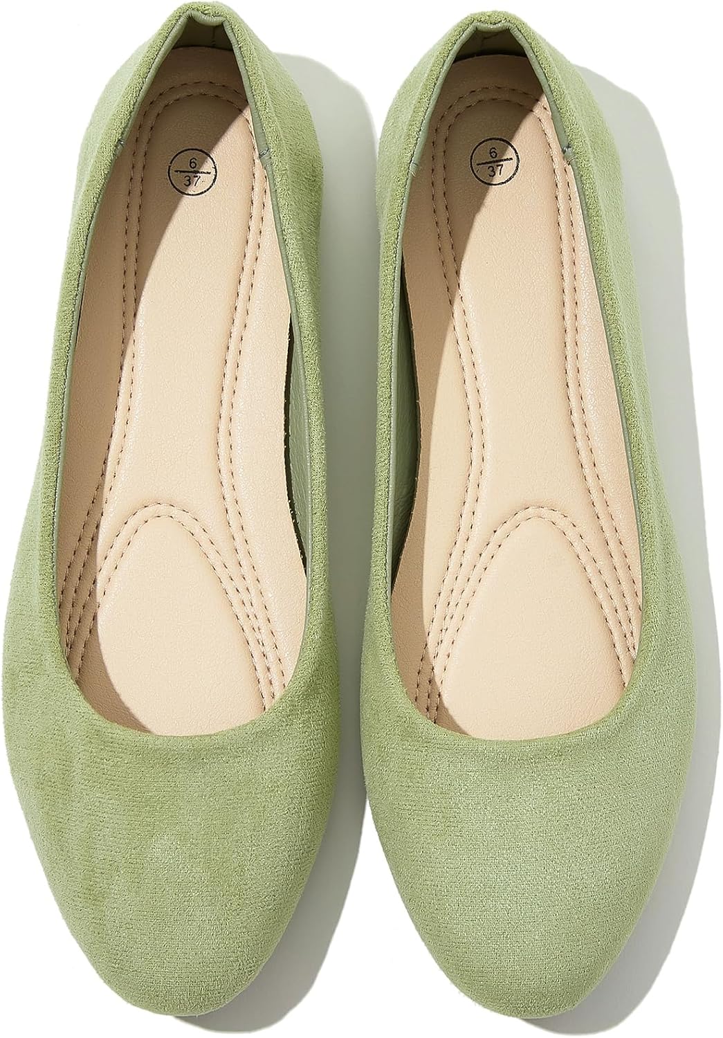 Shupua Flats for Women Round Toe Flat Shoes Dressy Black Ballet Flats Comfortable Womens Dress Shoes Ballerina Flats for Work