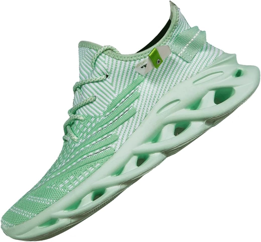 Women Running Shoes Tennis Walking Slip On Sneakers Workout Gym Athletic Jogging Lightweight Breathable Mesh Non-Slip Comfort Sole Cushioned Sports