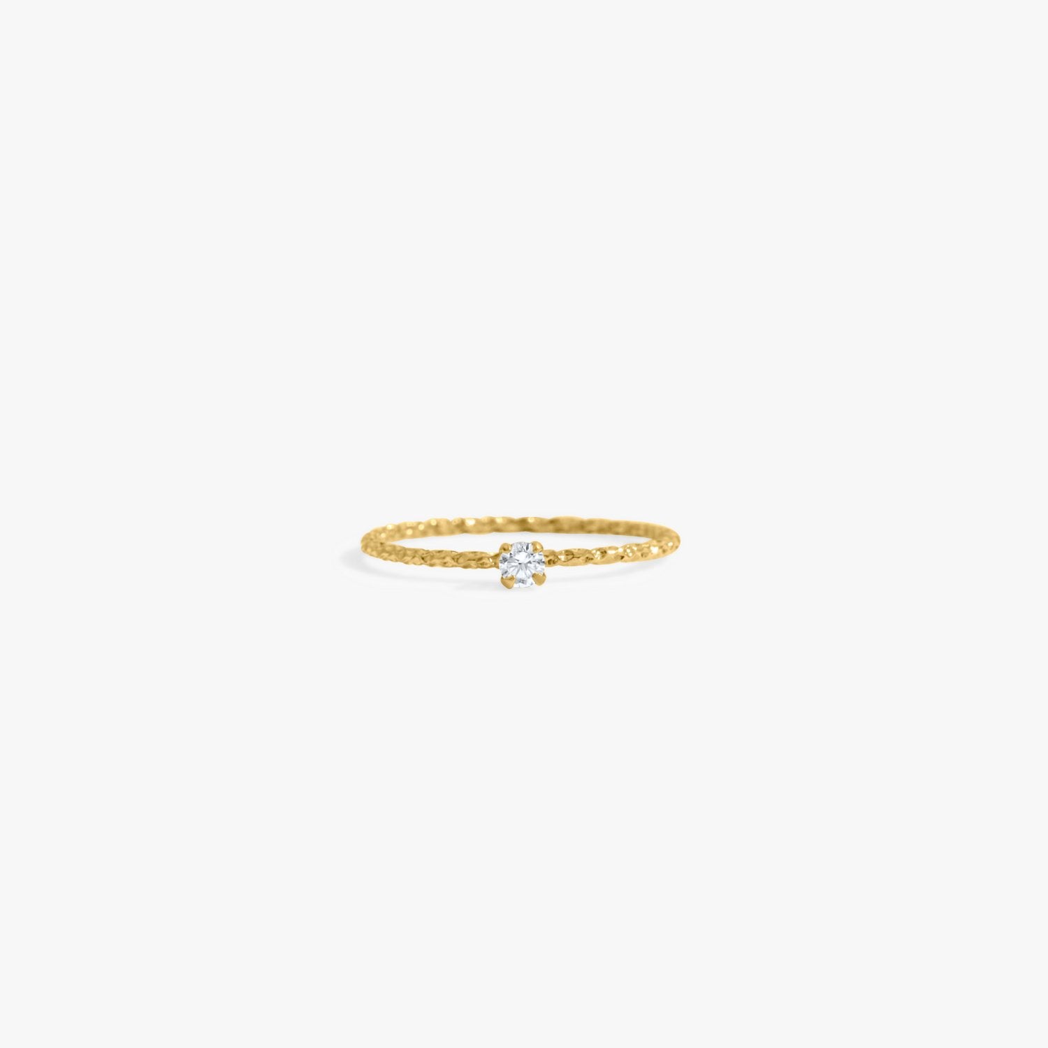 Ultra Mini Gem Ring in Gold