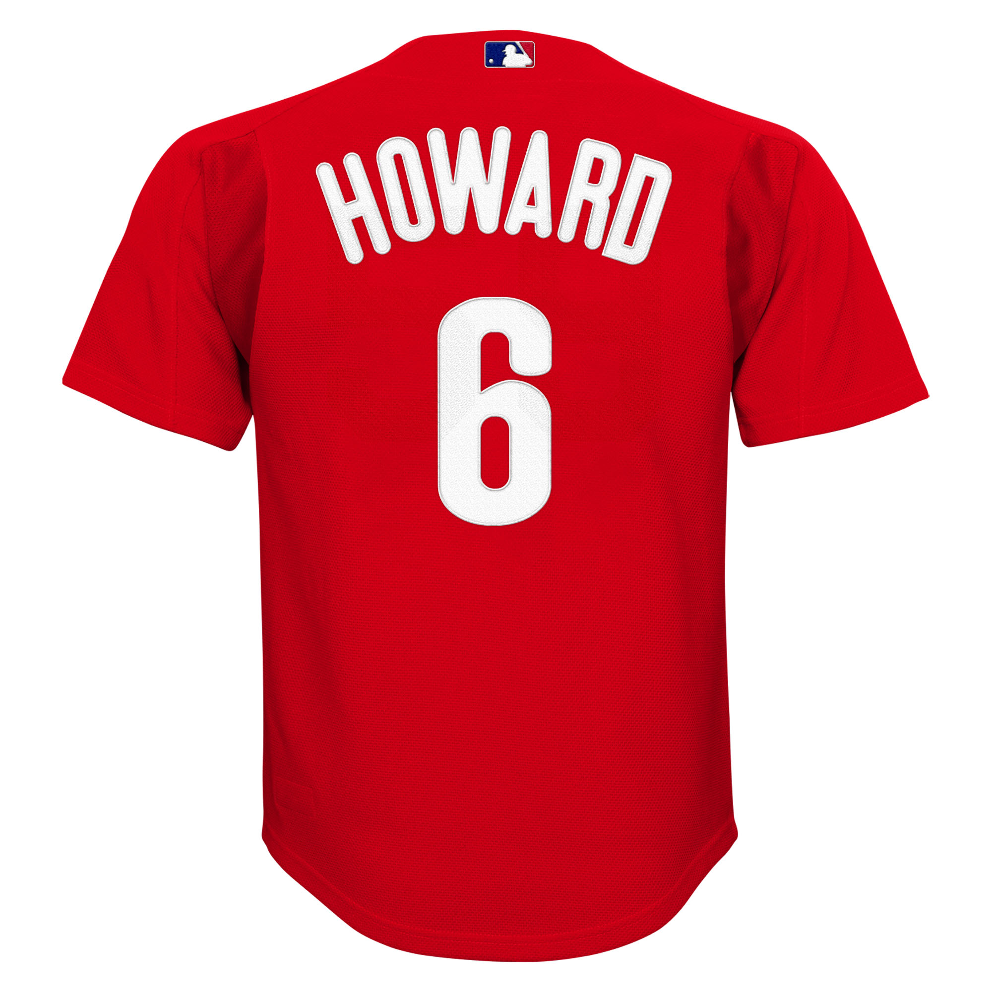 Youth Philadelphia Phillies Ryan Howard Mitchell & Ness Red Mesh Batting Practice Jersey