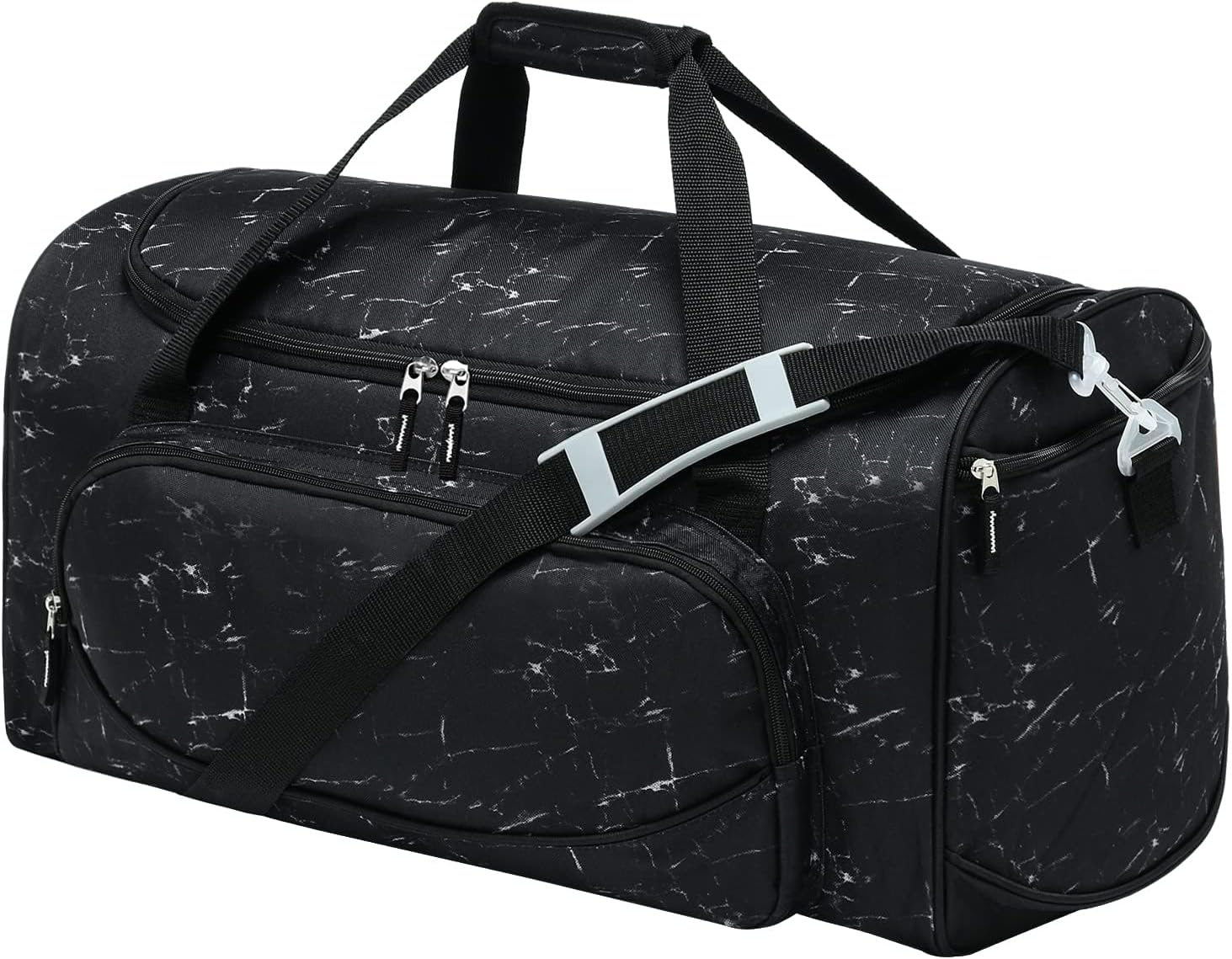 Gym Bag for Men - 55L Black Durable Large Duffle Bag for Travel, Workout, Fitness & Sport