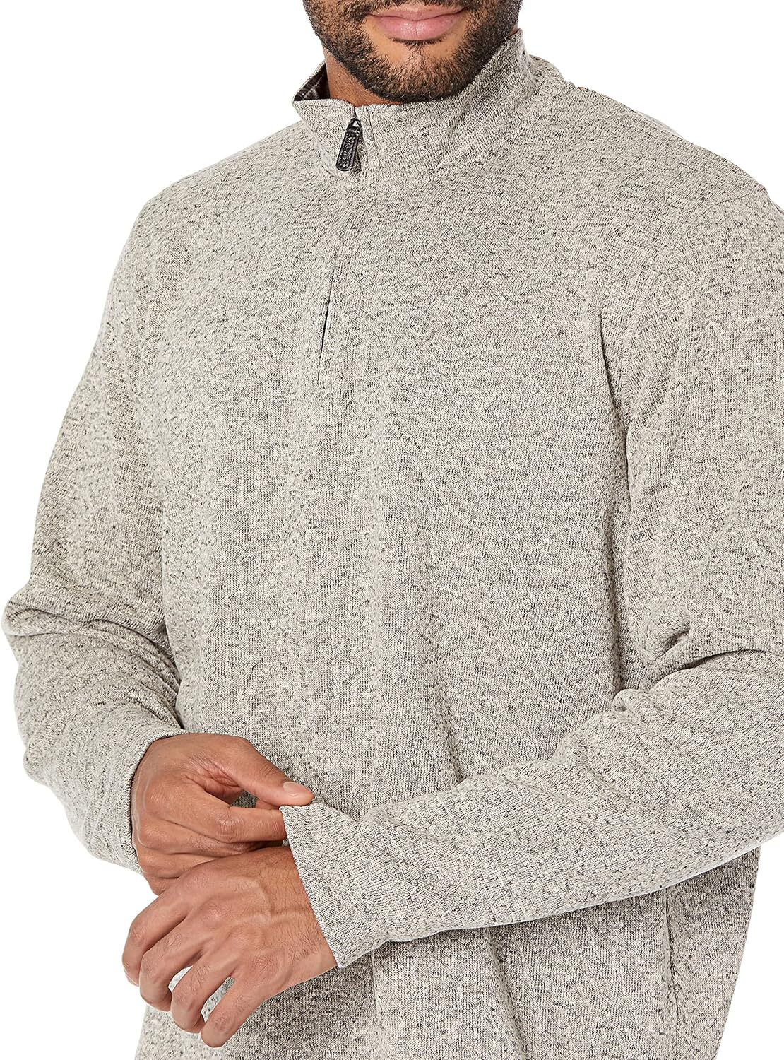 Wrangler Authentics mens Long Sleeve Fleece Quarter-zip