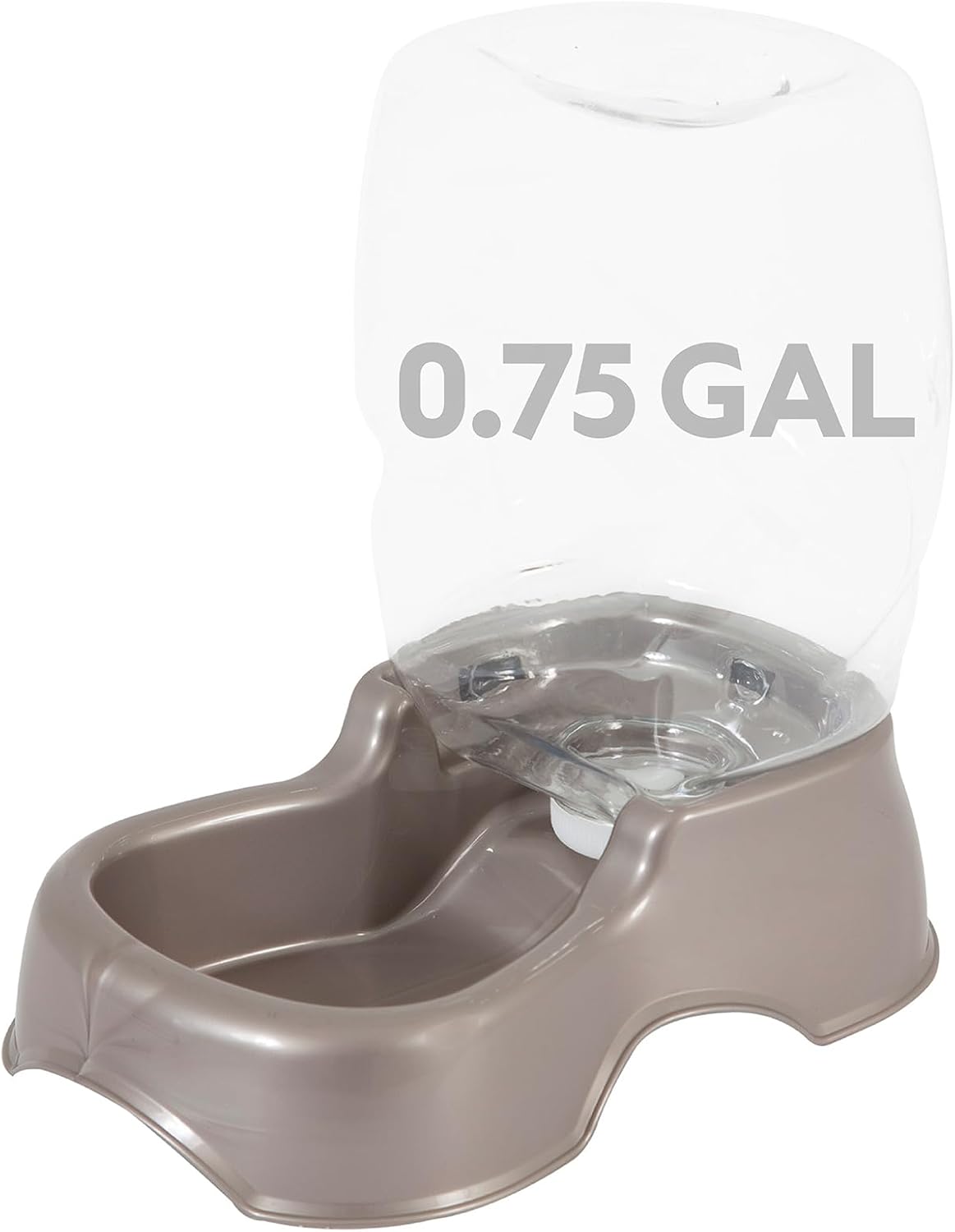 Petmate Pet Cafe Cat and Dog Water Dispenser - Water Bowl for Cats and Dogs, USA Made, 3 GAL, Pearl Tan