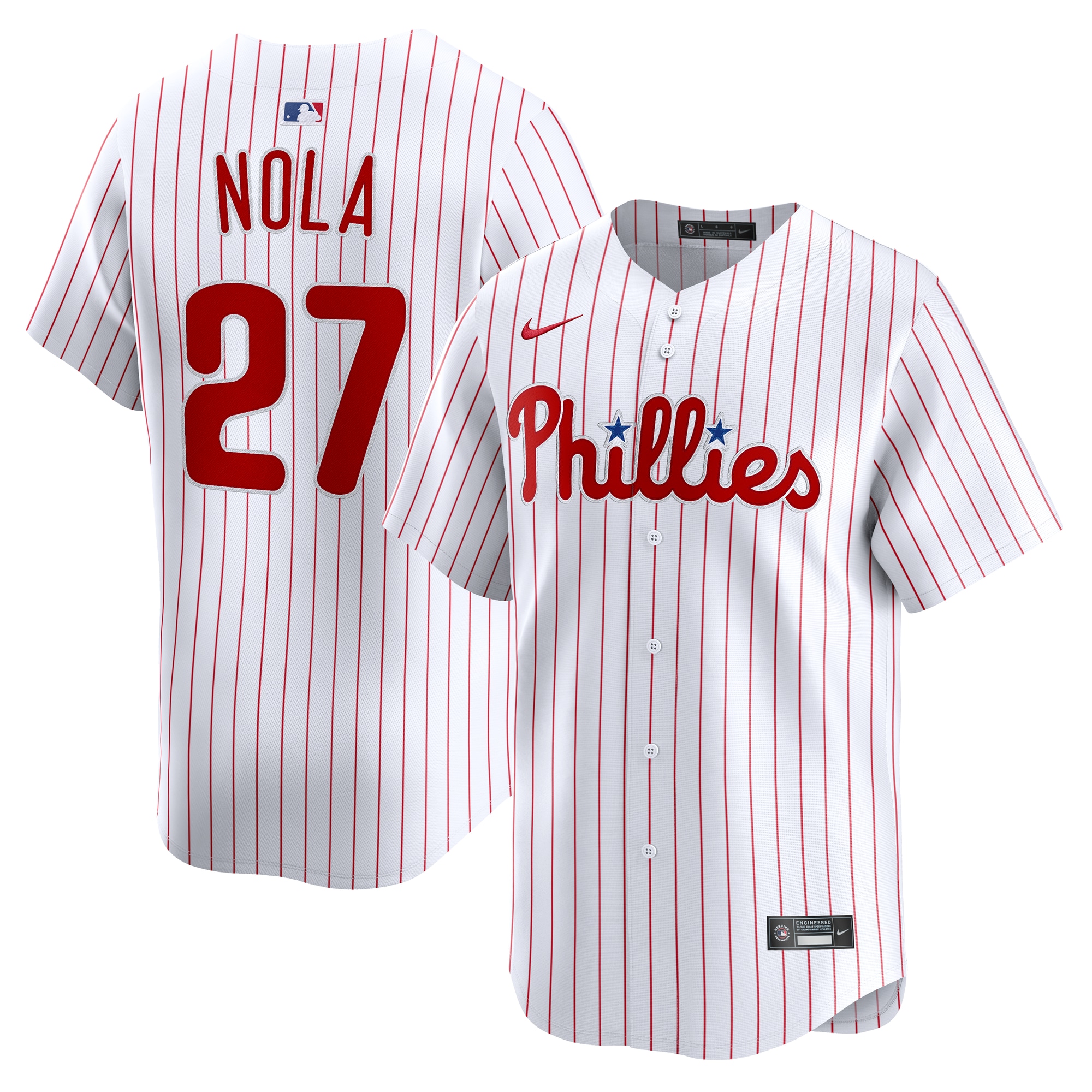 Men's Philadelphia Phillies Aaron Nola Nike White Home Limited Player Jersey