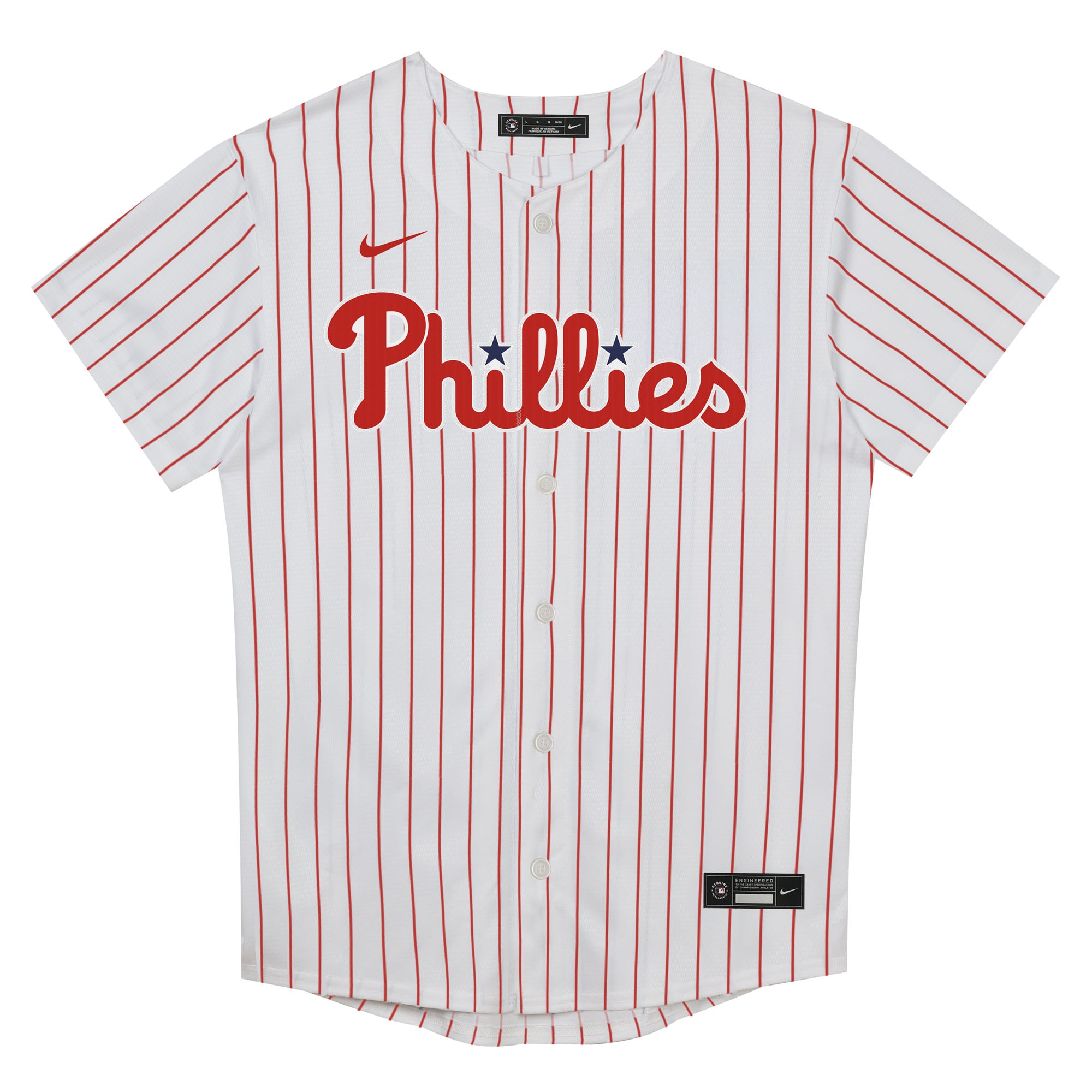 Preschool Philadelphia Phillies White Home Blank Replica Jersey
