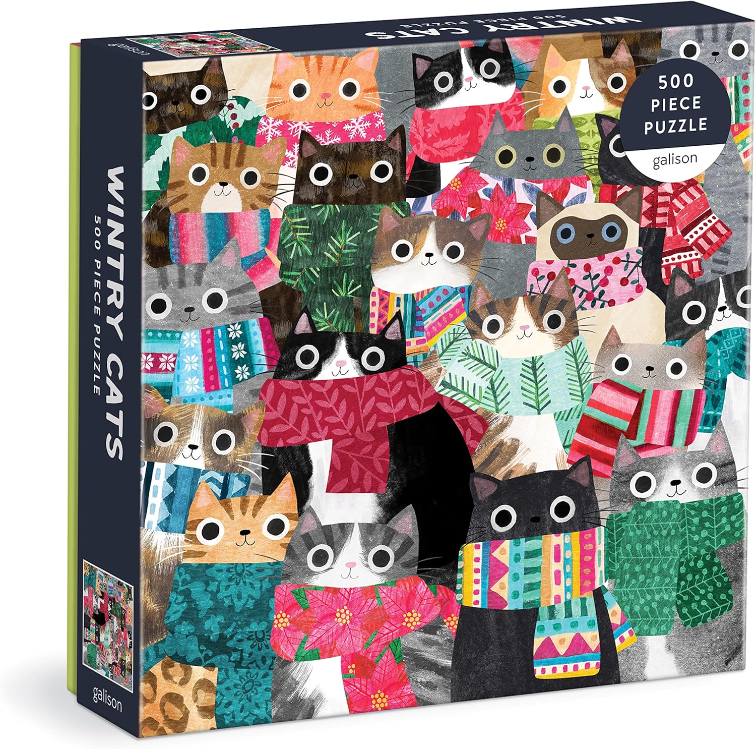 Wintry Cats 500 Piece Puzzle from Galison - 20